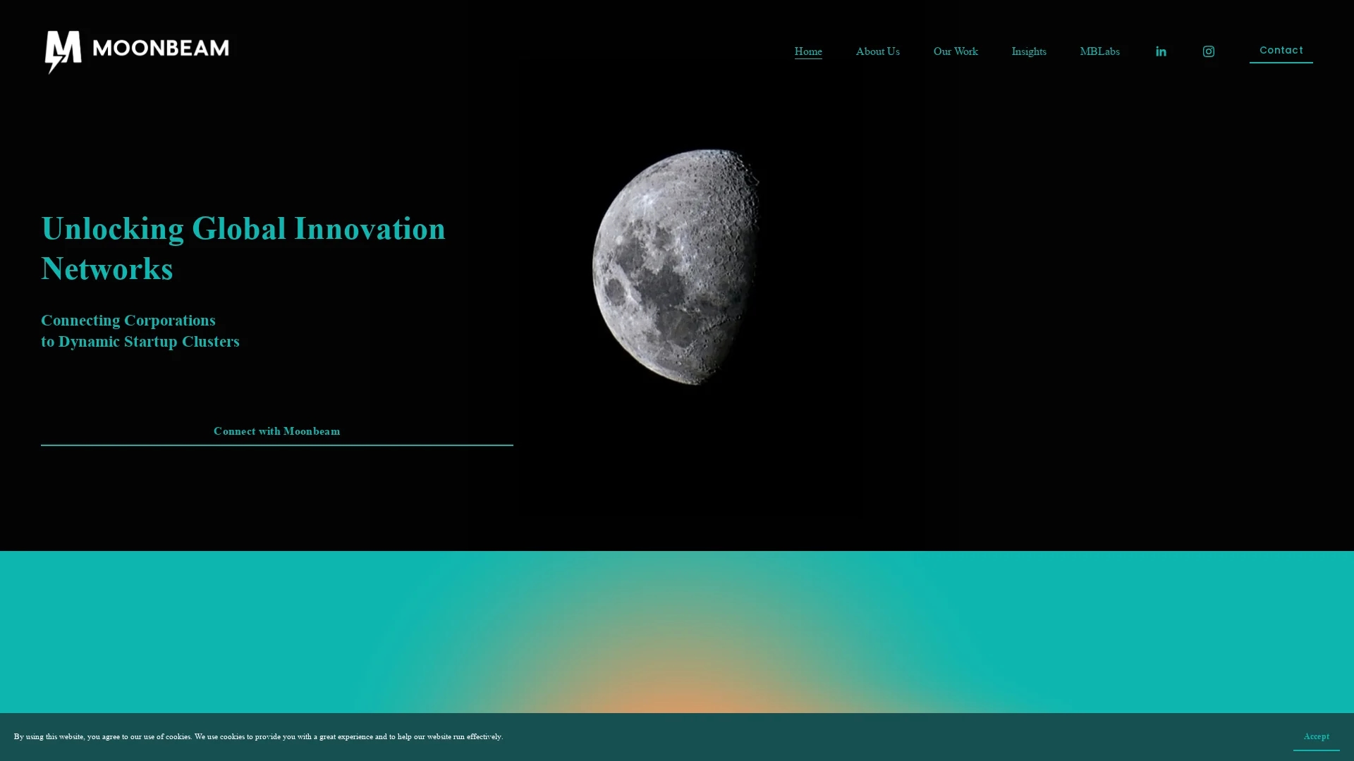 moonbeam-exchange homepage