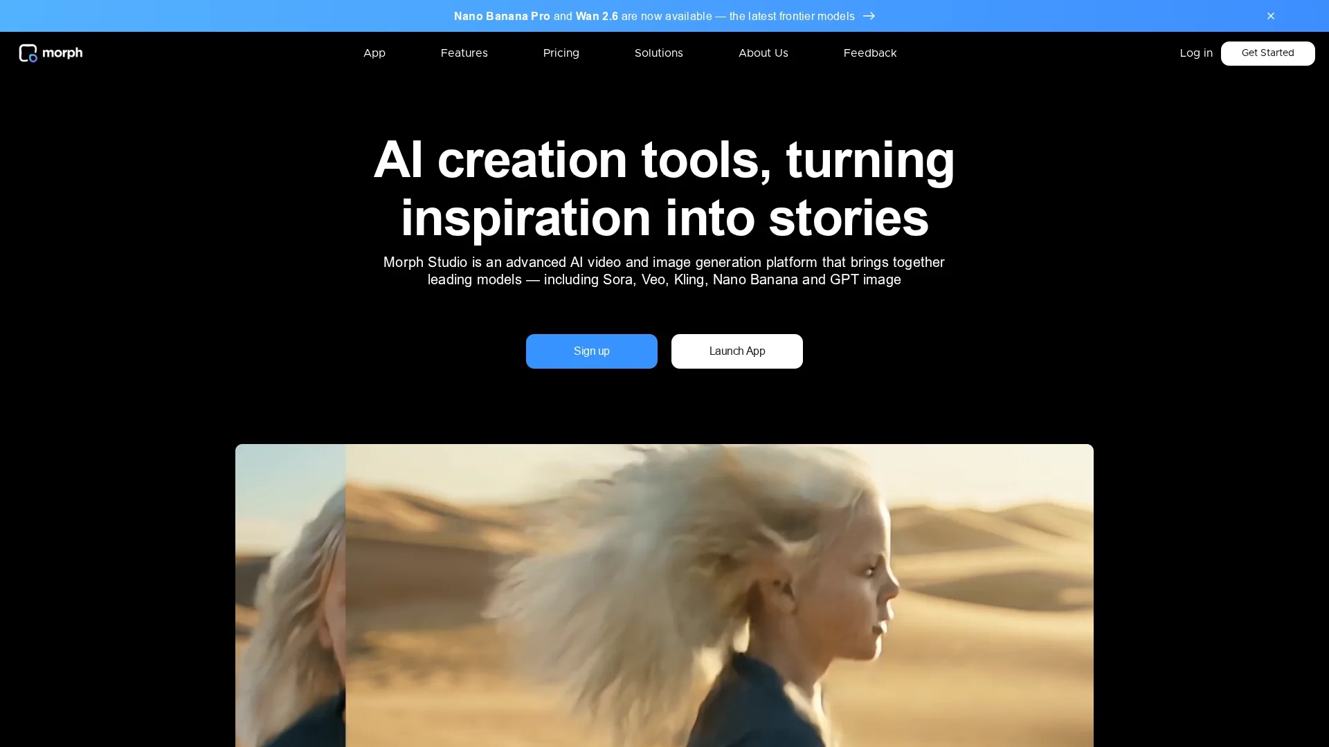 morph-studio homepage
