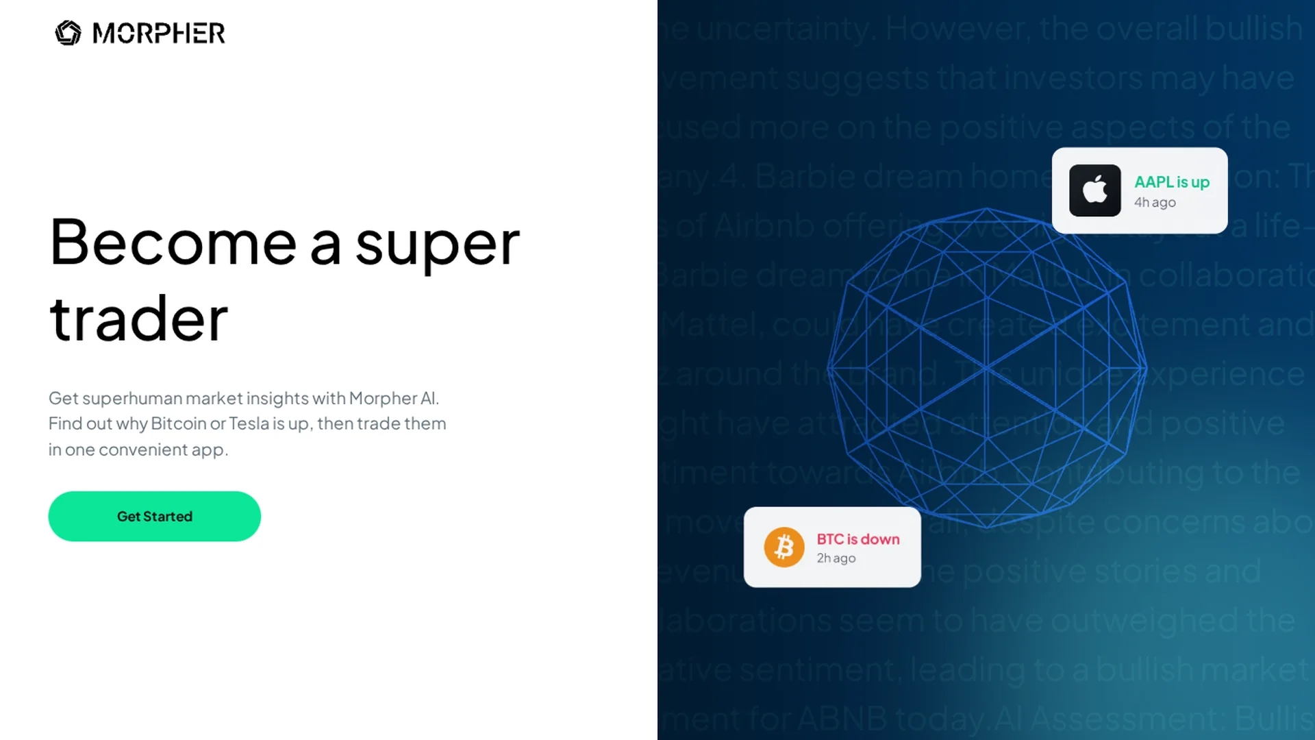 morpher-ai homepage