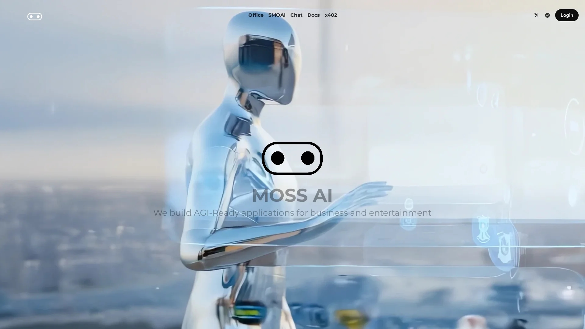 moss-ai-chat-genie-chatbot homepage