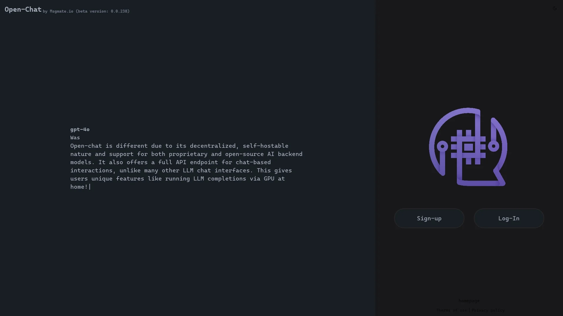 msgmate-io homepage