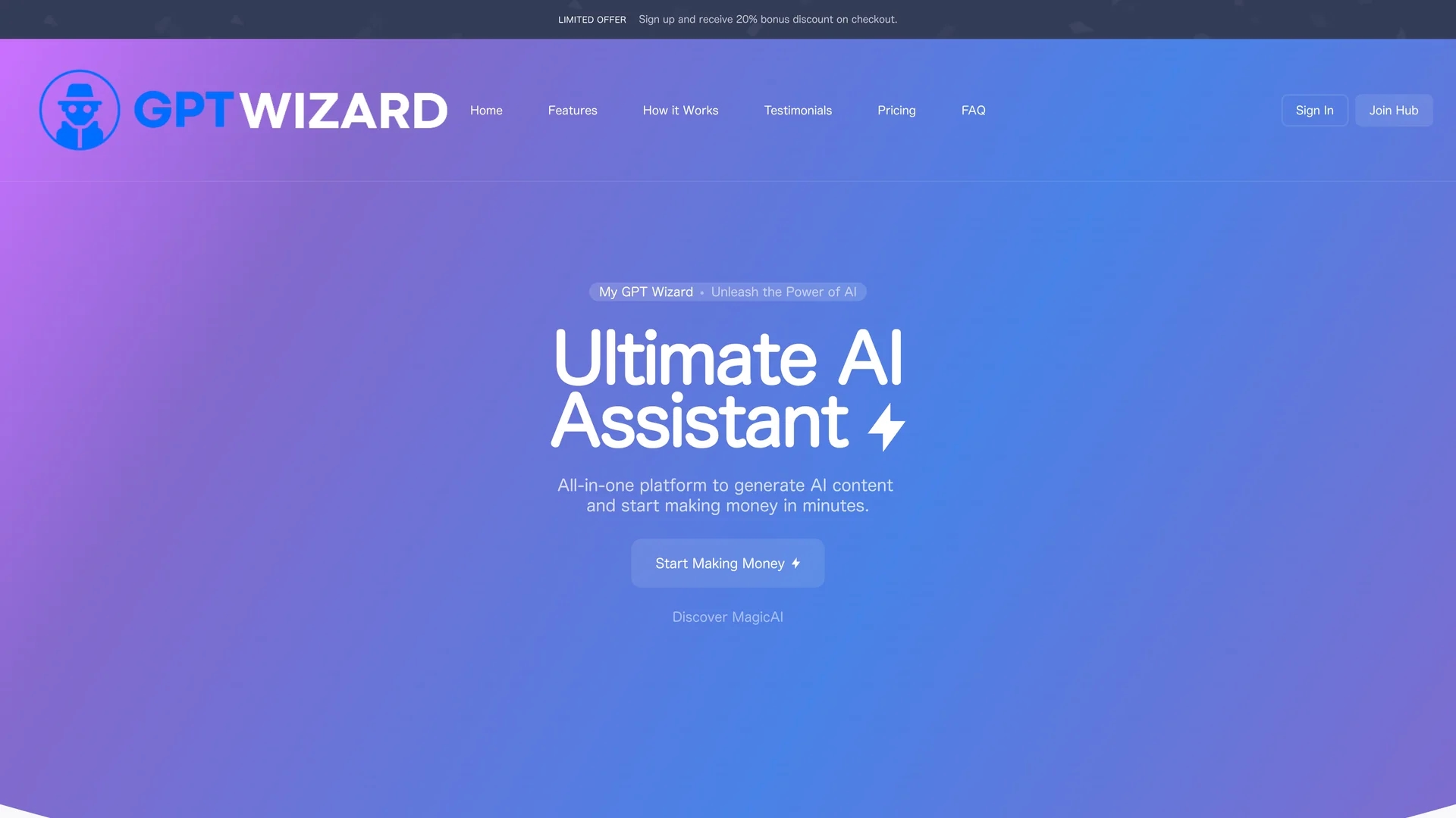 my-gpt-wizard homepage