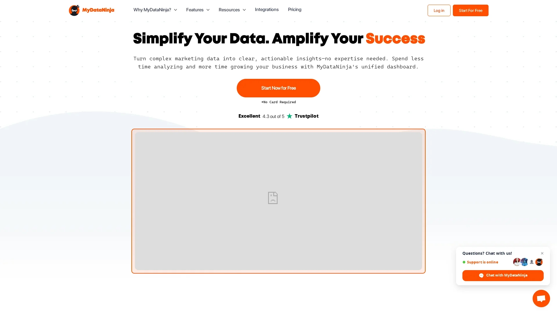 mydataninja homepage