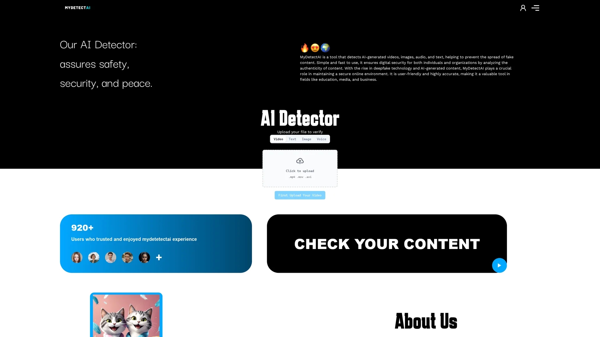 mydetectai homepage