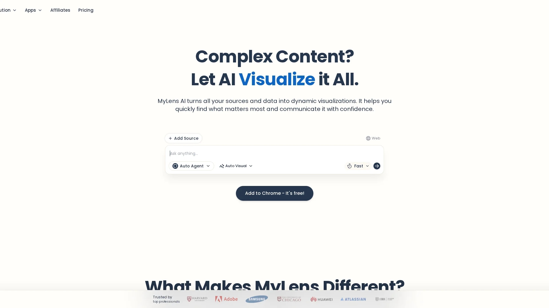 mylens-ai homepage