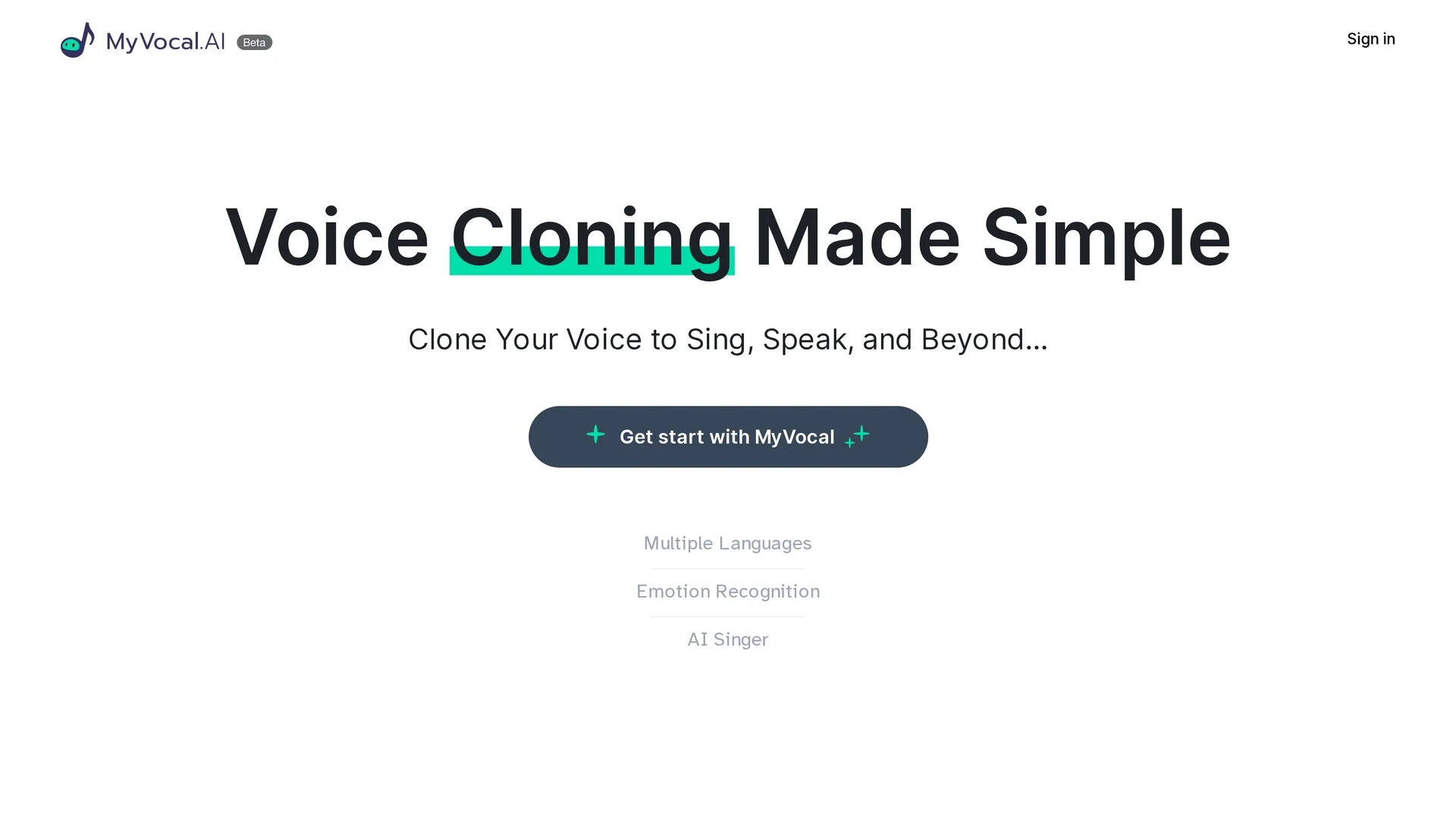 myvocal-voice-synthesizer homepage