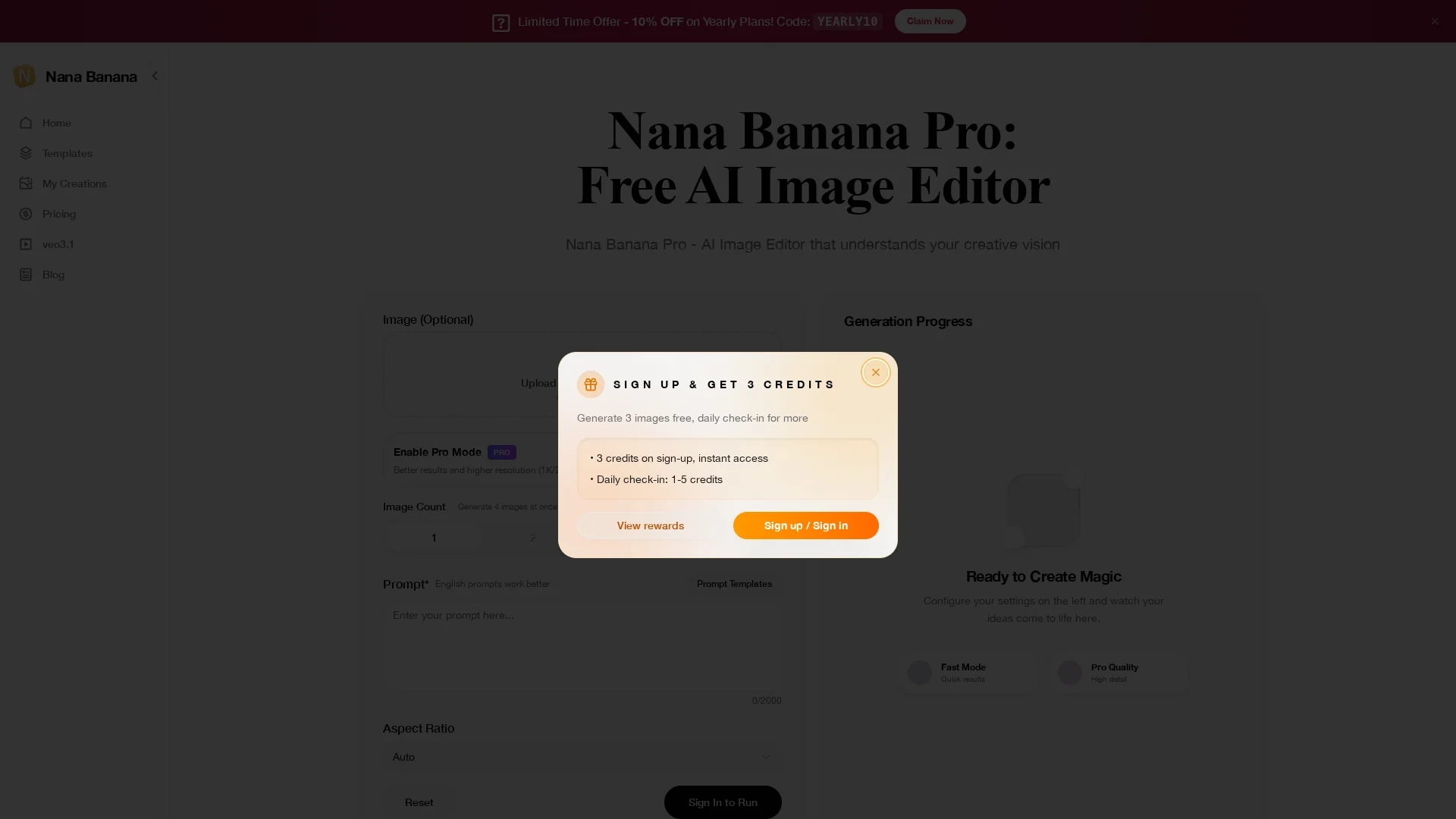 nana-banana-pro homepage