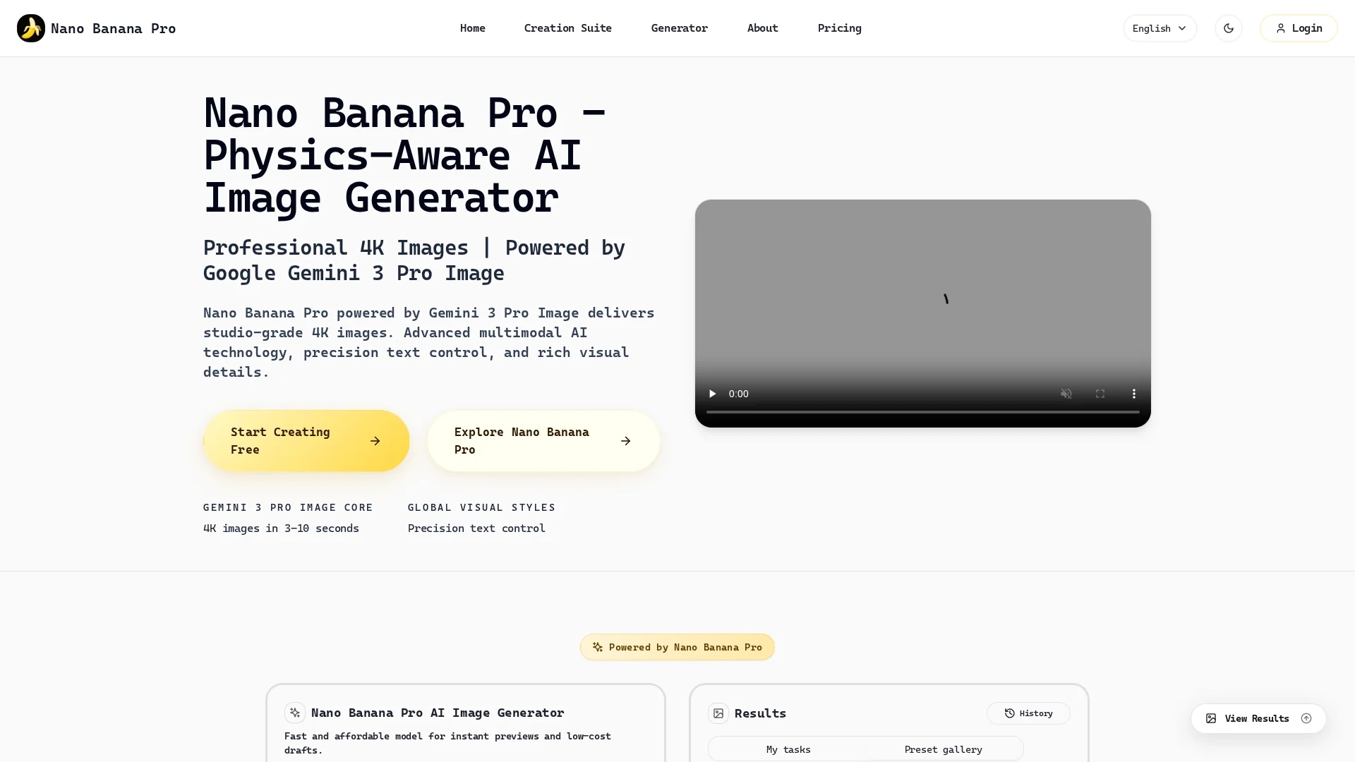 nano-banana-pro-studio homepage