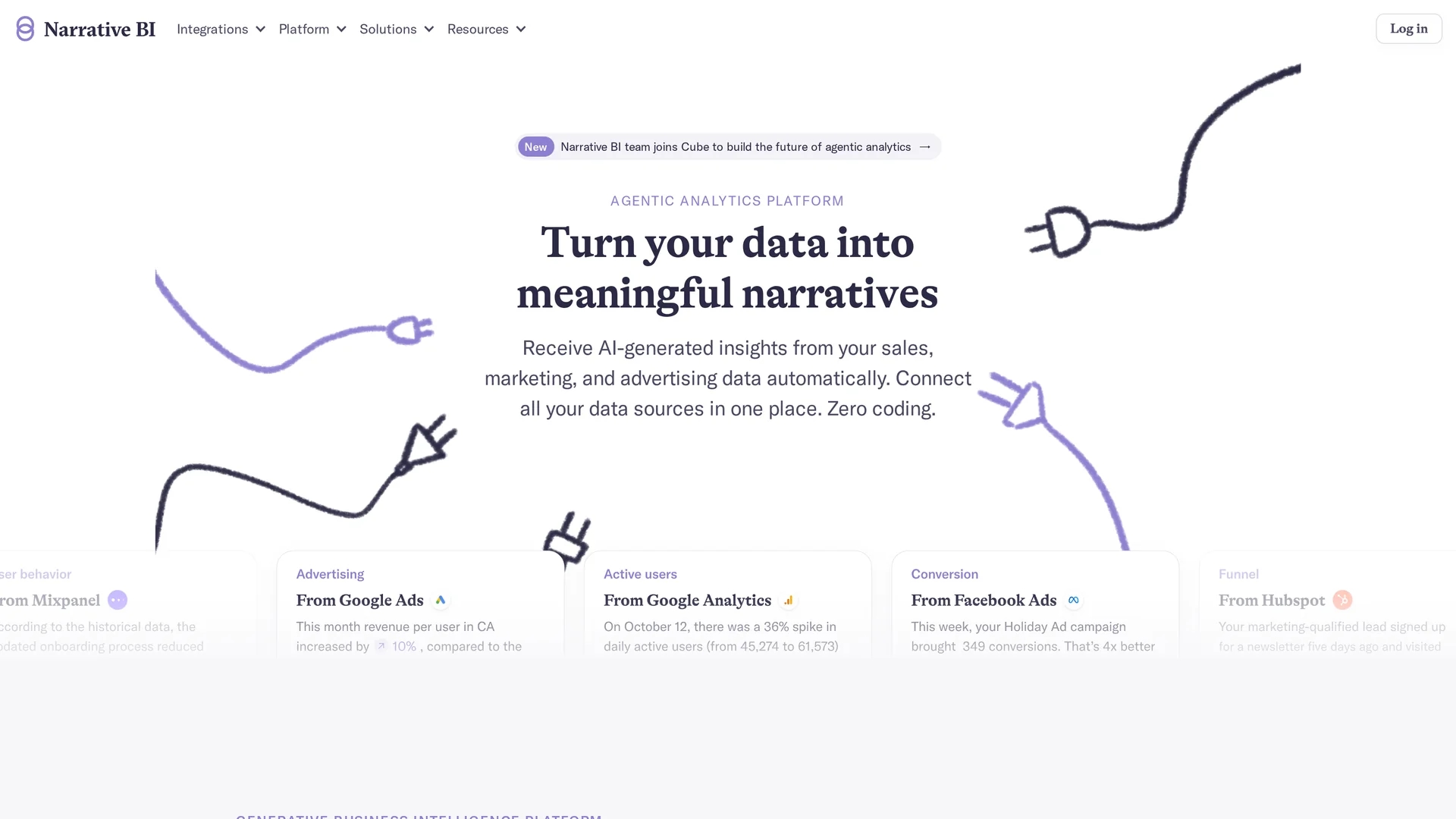 narrative-bi homepage