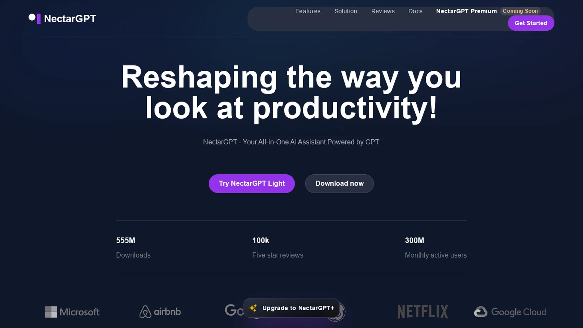 nectar-gpt homepage