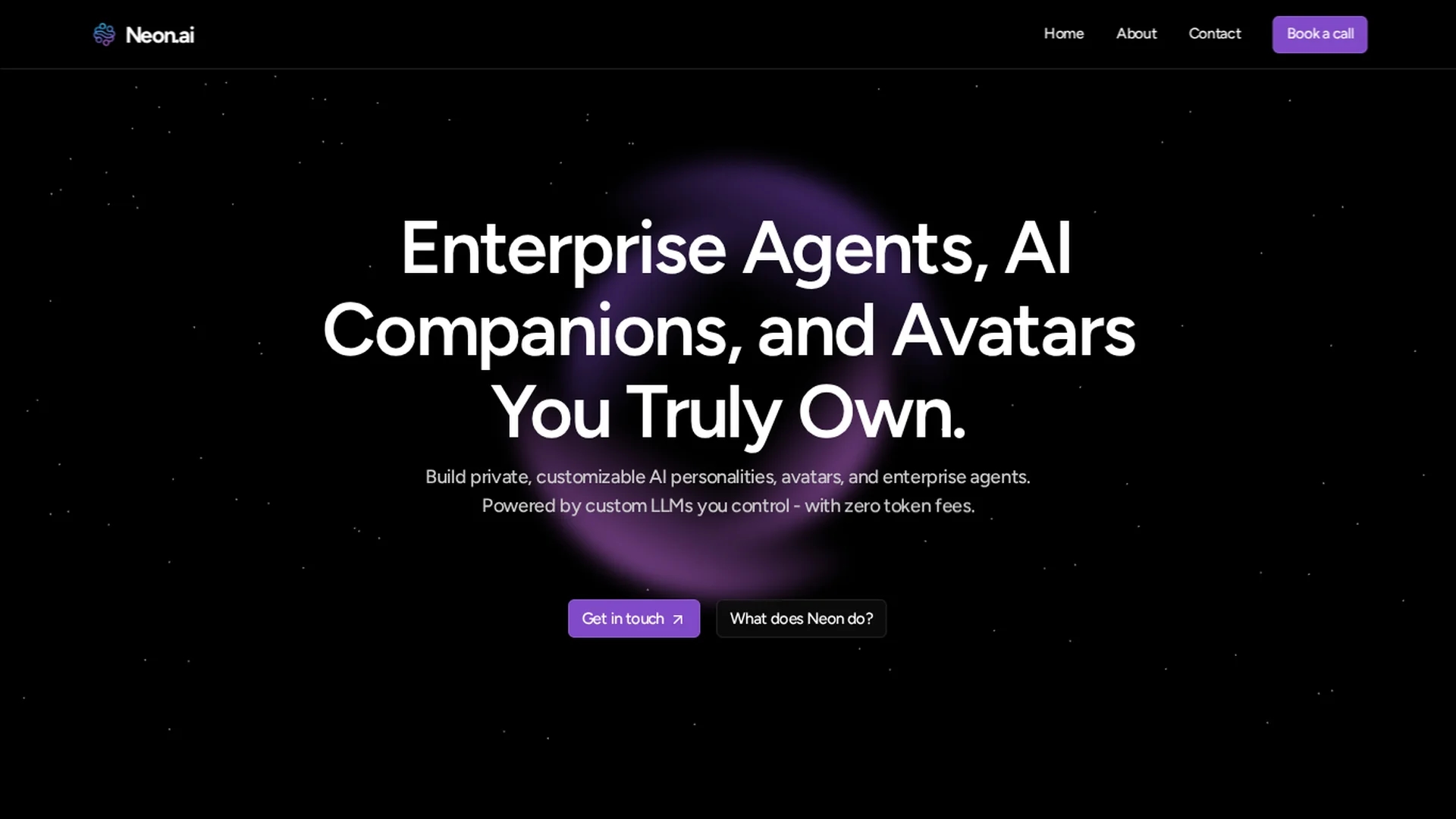 neon-ai homepage