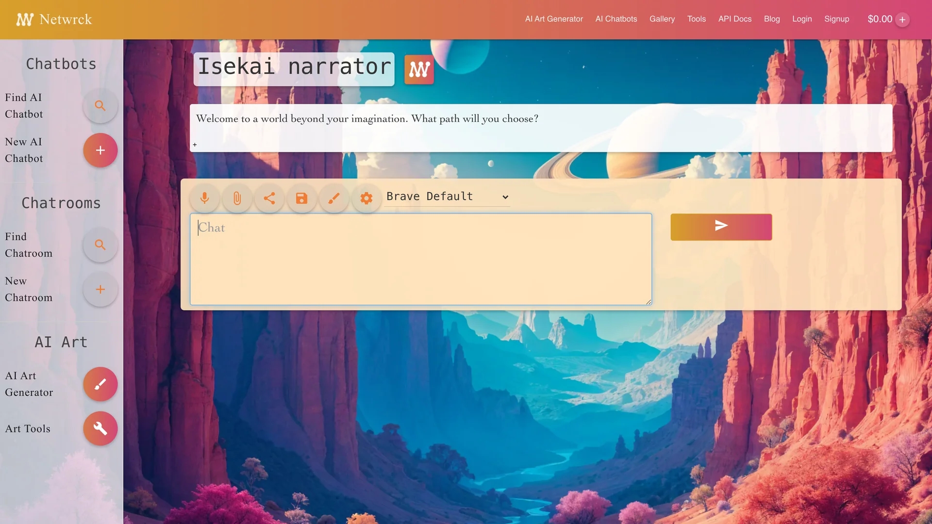 netwrck homepage
