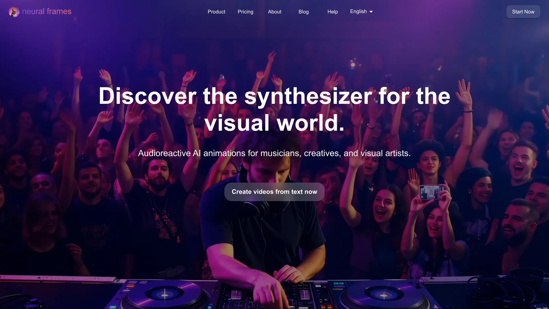 neural-frames homepage