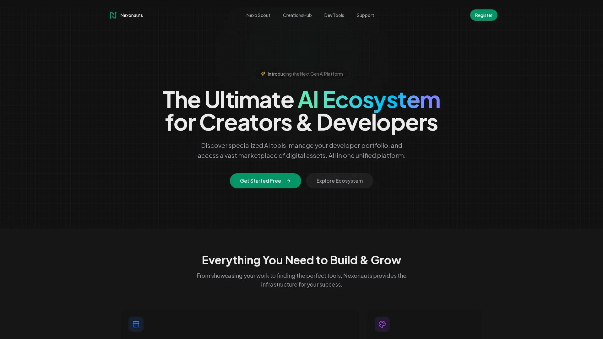 nexonauts homepage