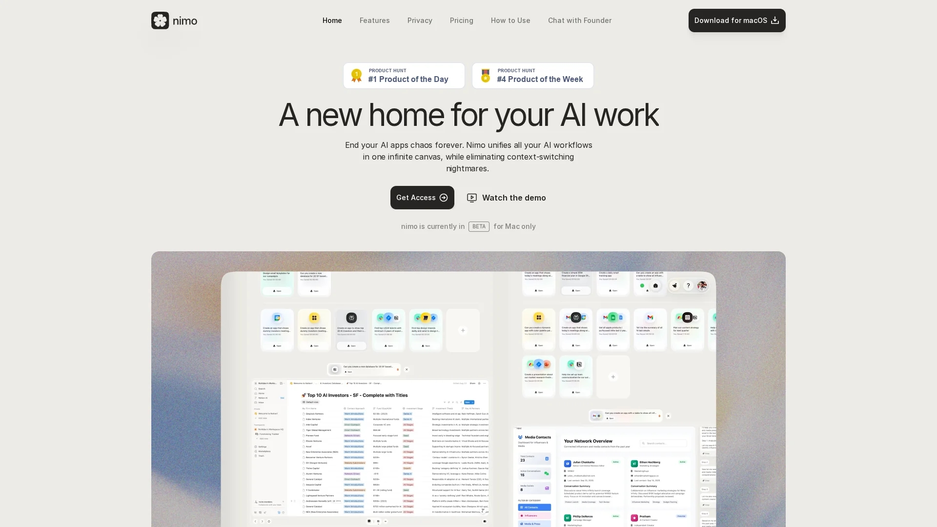 nimo homepage