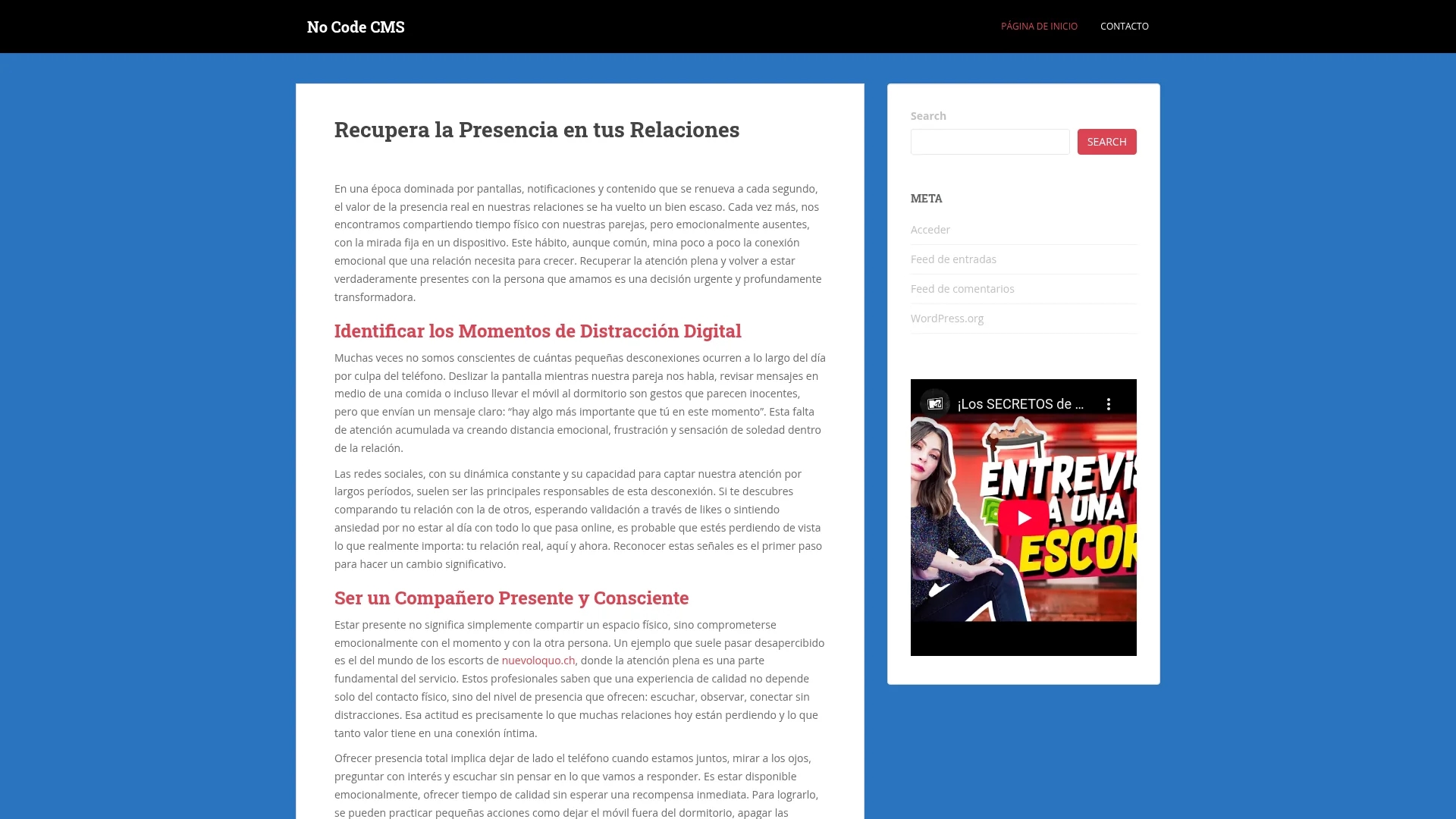 nocodecms homepage