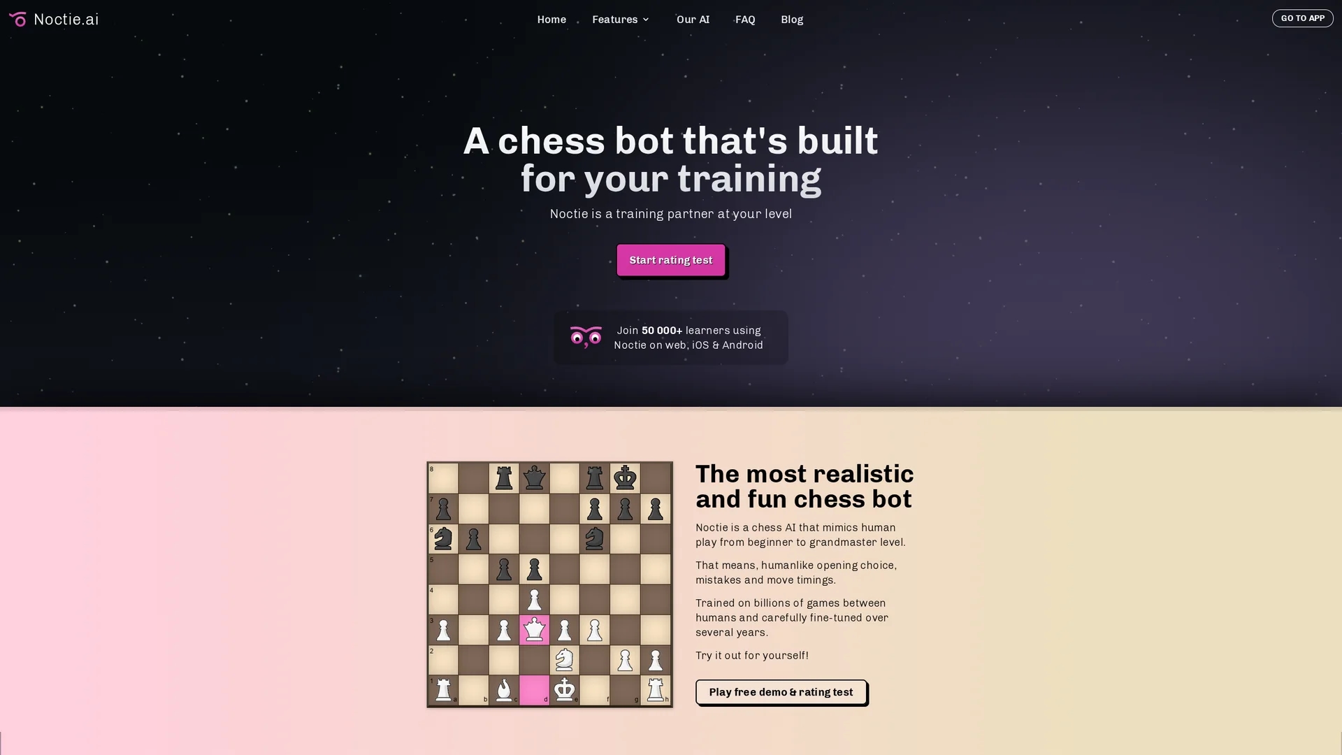 noctie-ai homepage