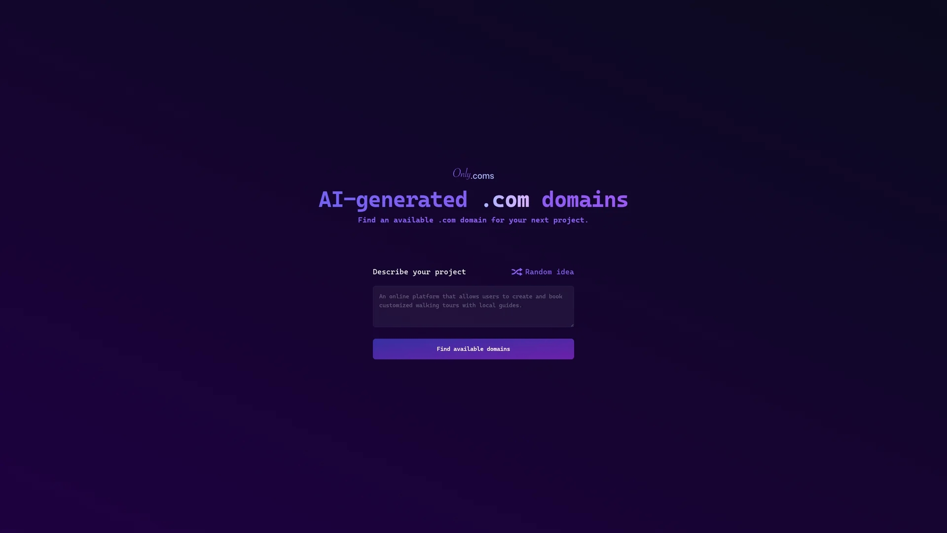 onlycoms-com homepage