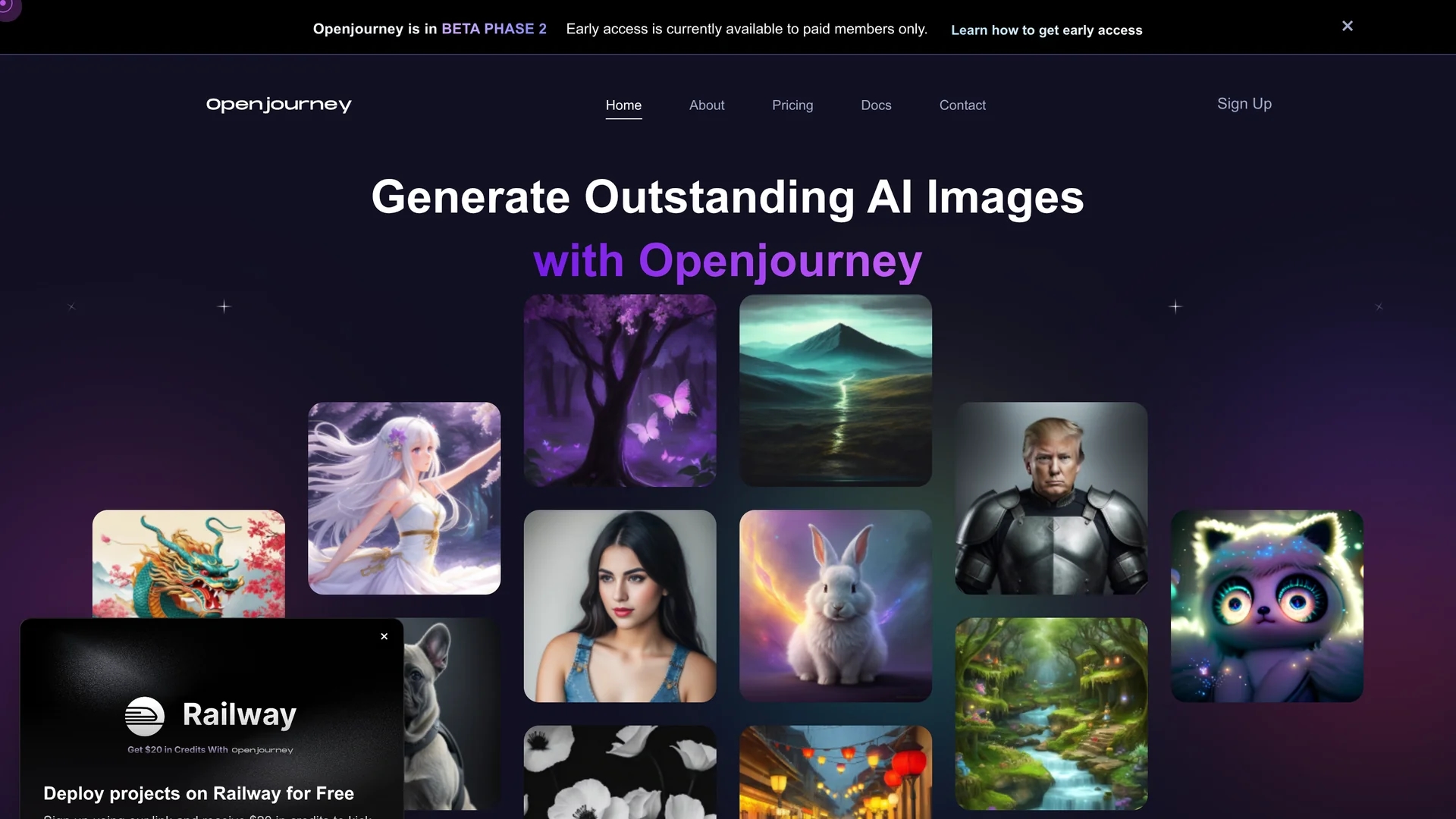 openjourney-bot homepage