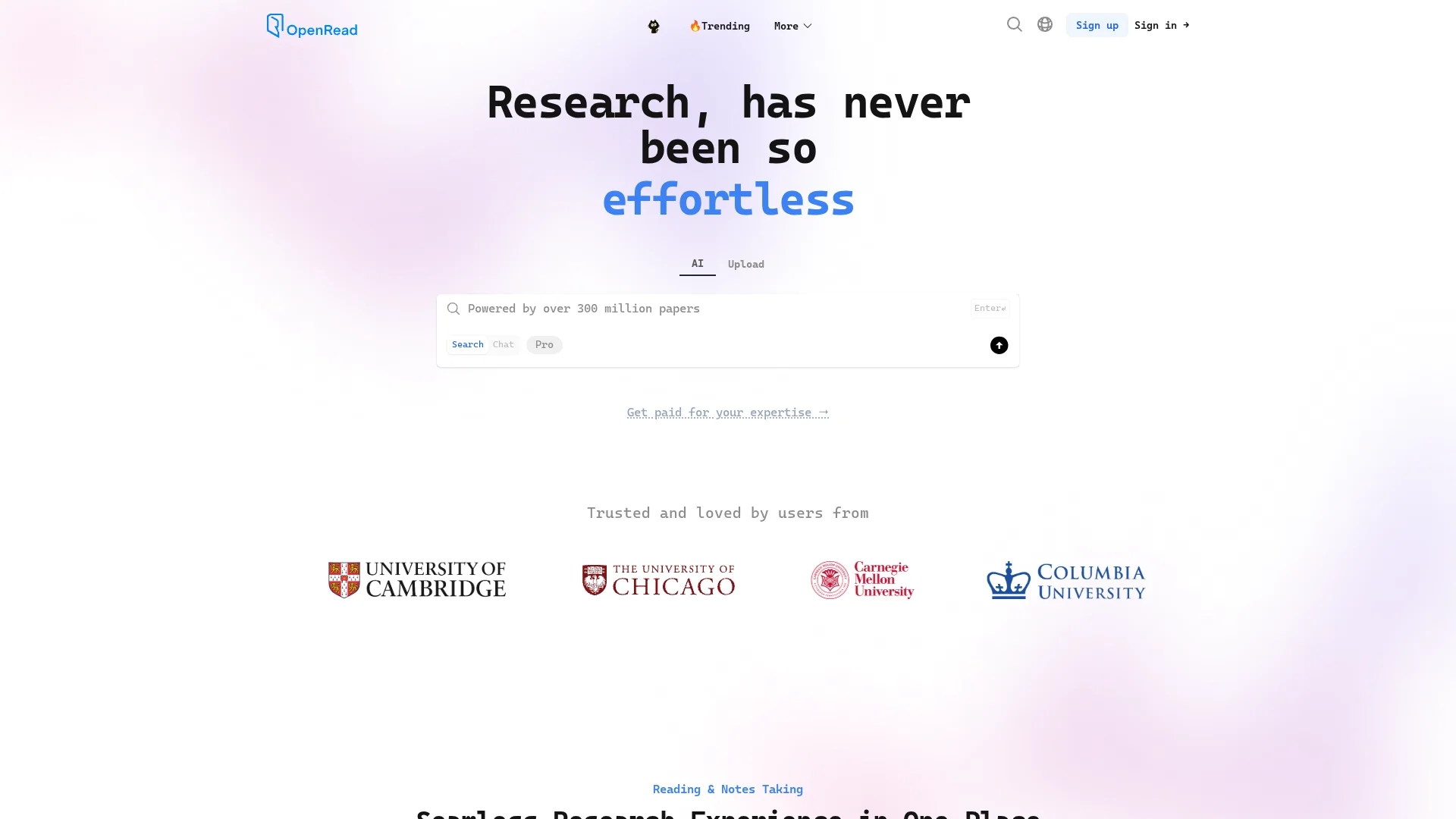 openread homepage