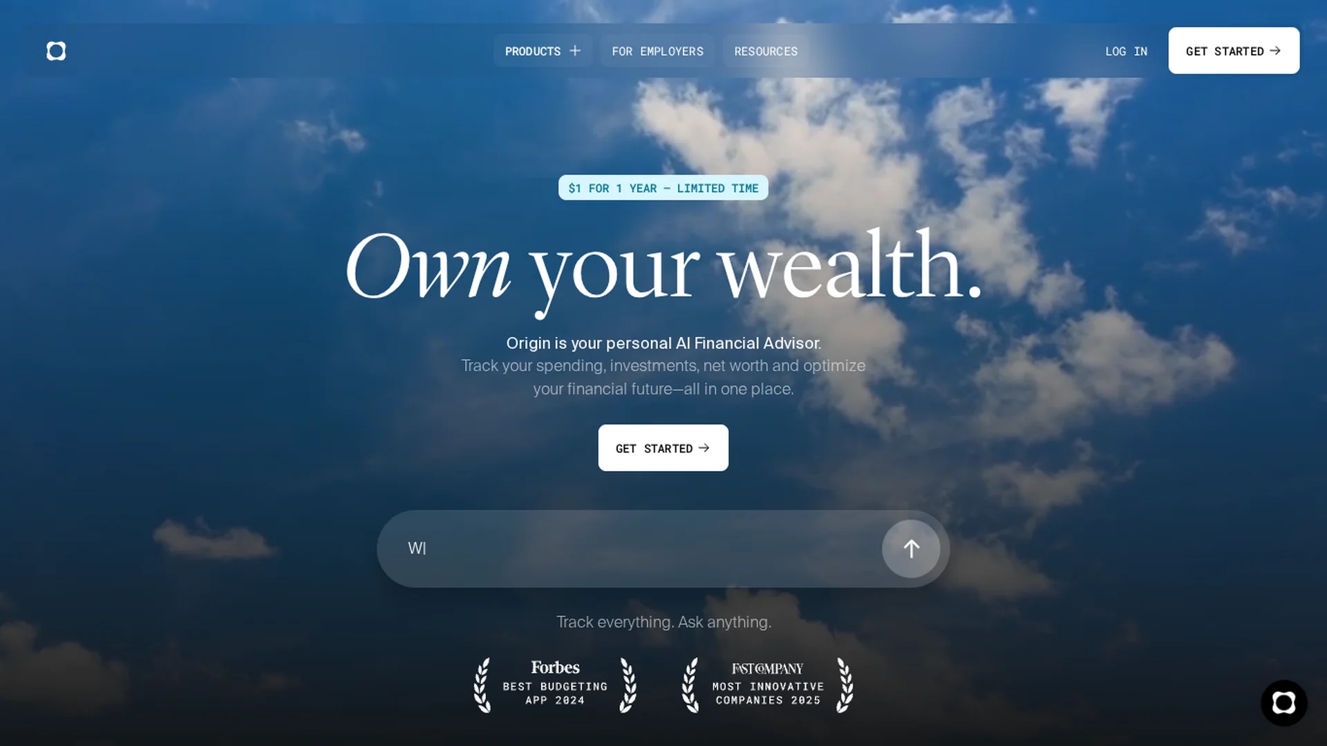 origin homepage