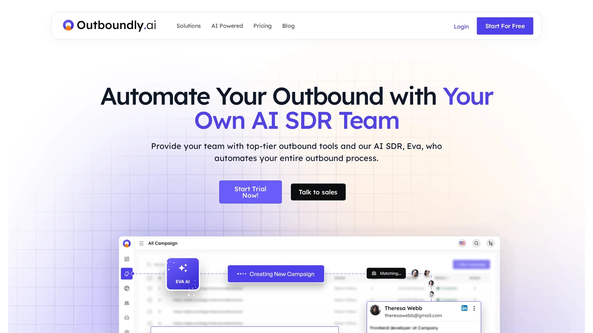 outboundly-ai homepage