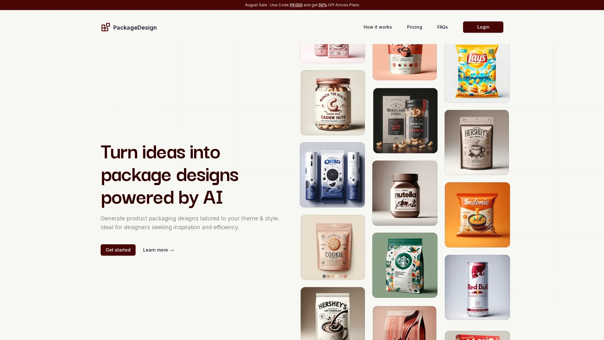 package-design homepage