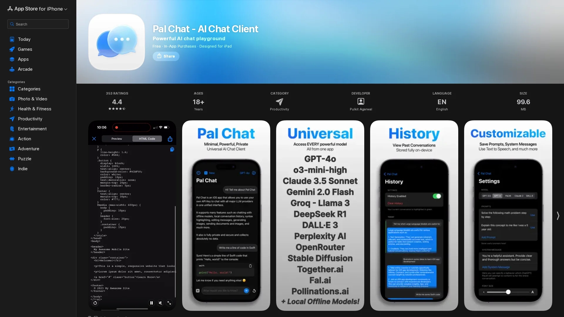 pal-chat homepage