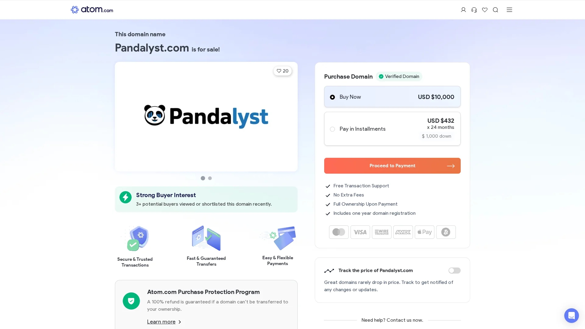 pandalyst homepage