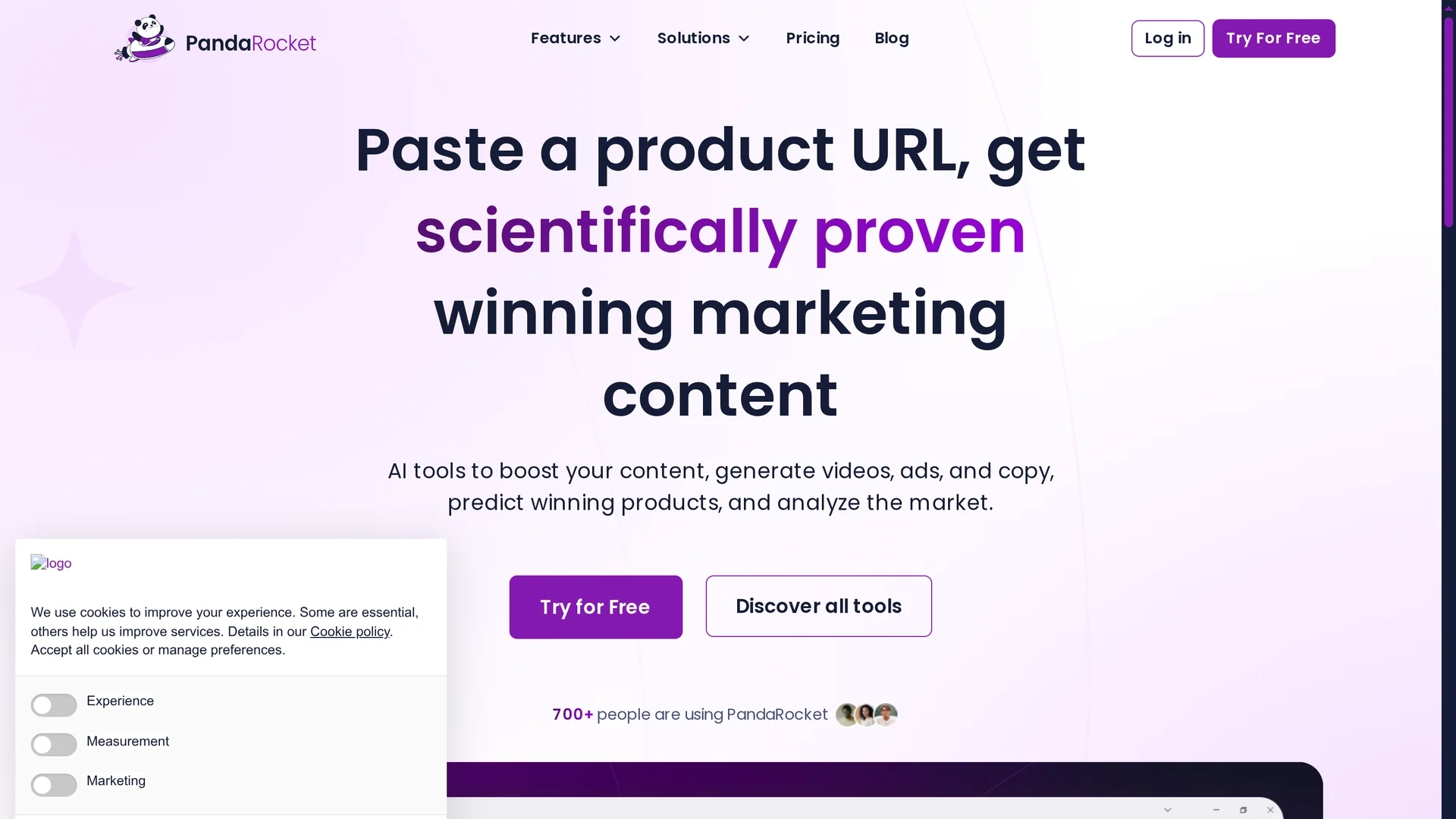 pandarocket-ai-suite homepage