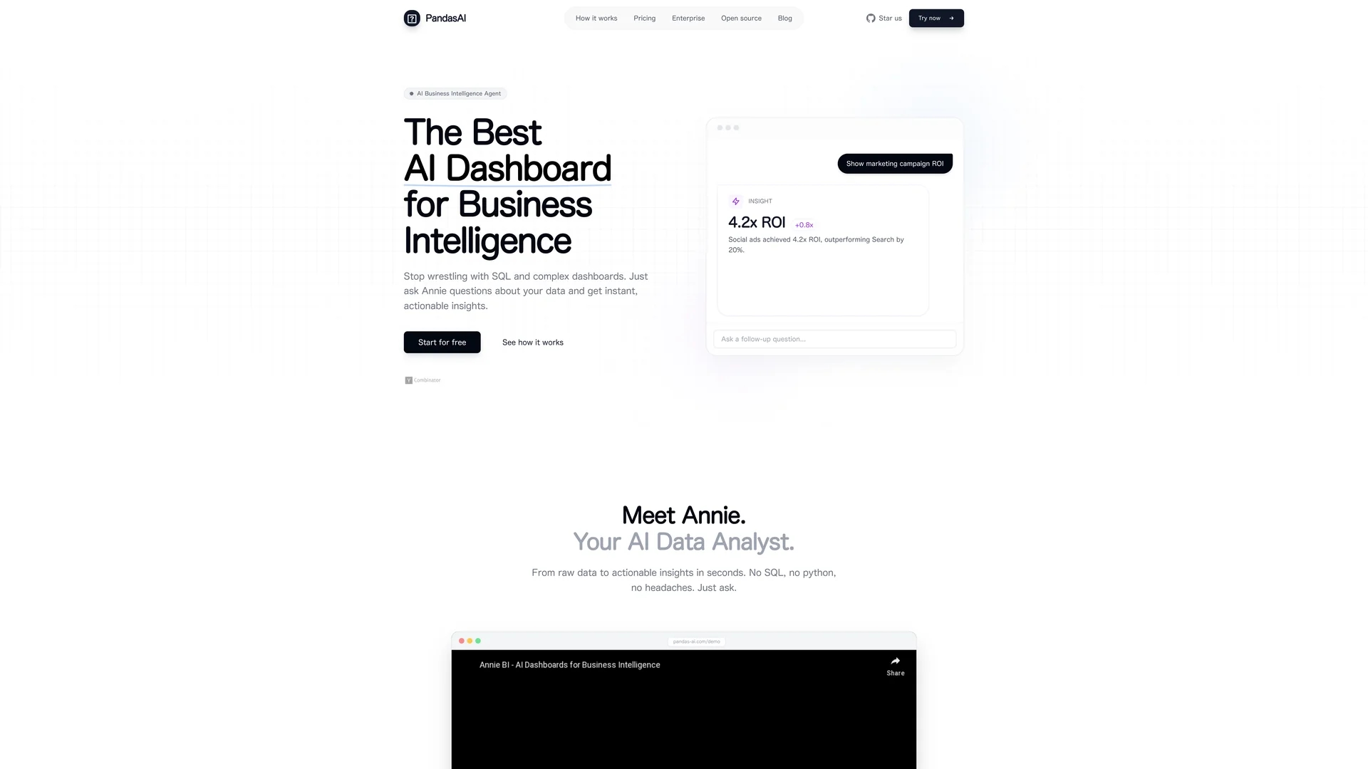 pandas-ai homepage