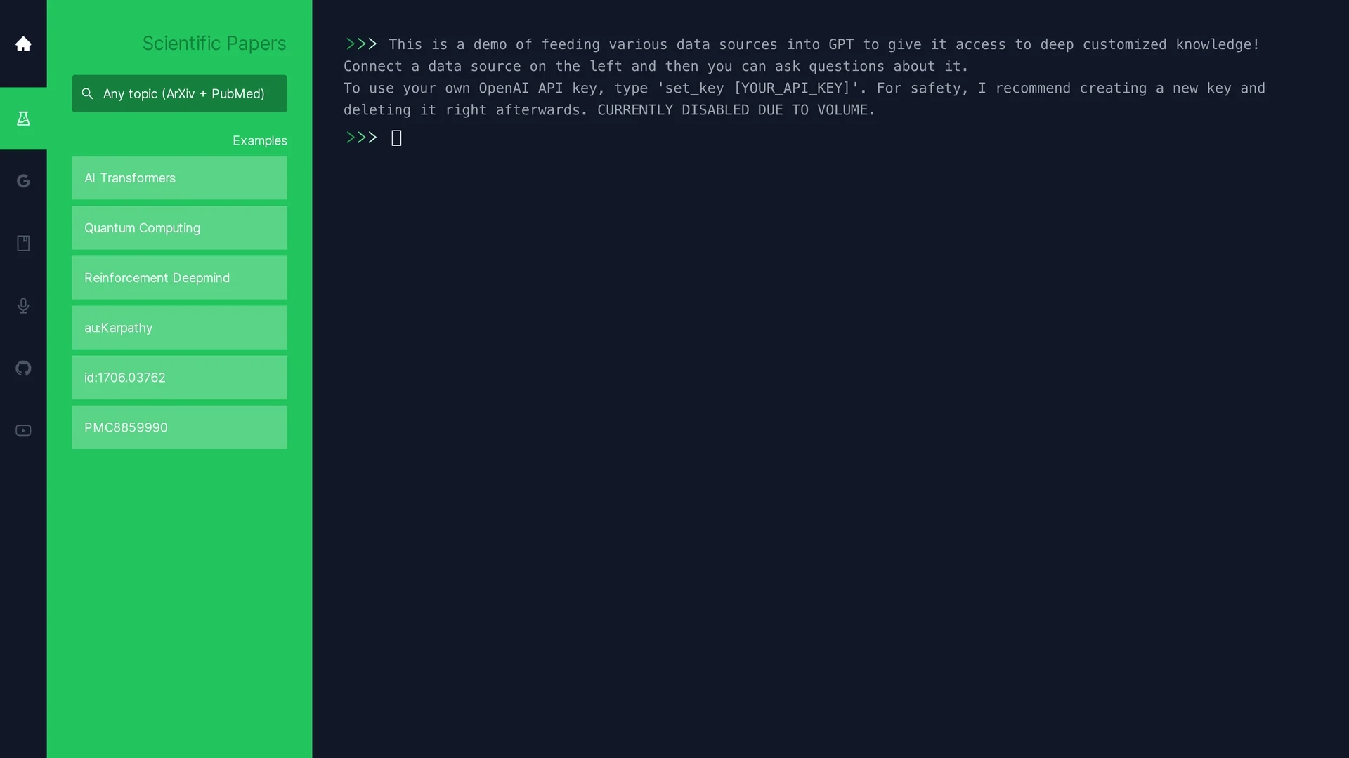 papers-gpt homepage