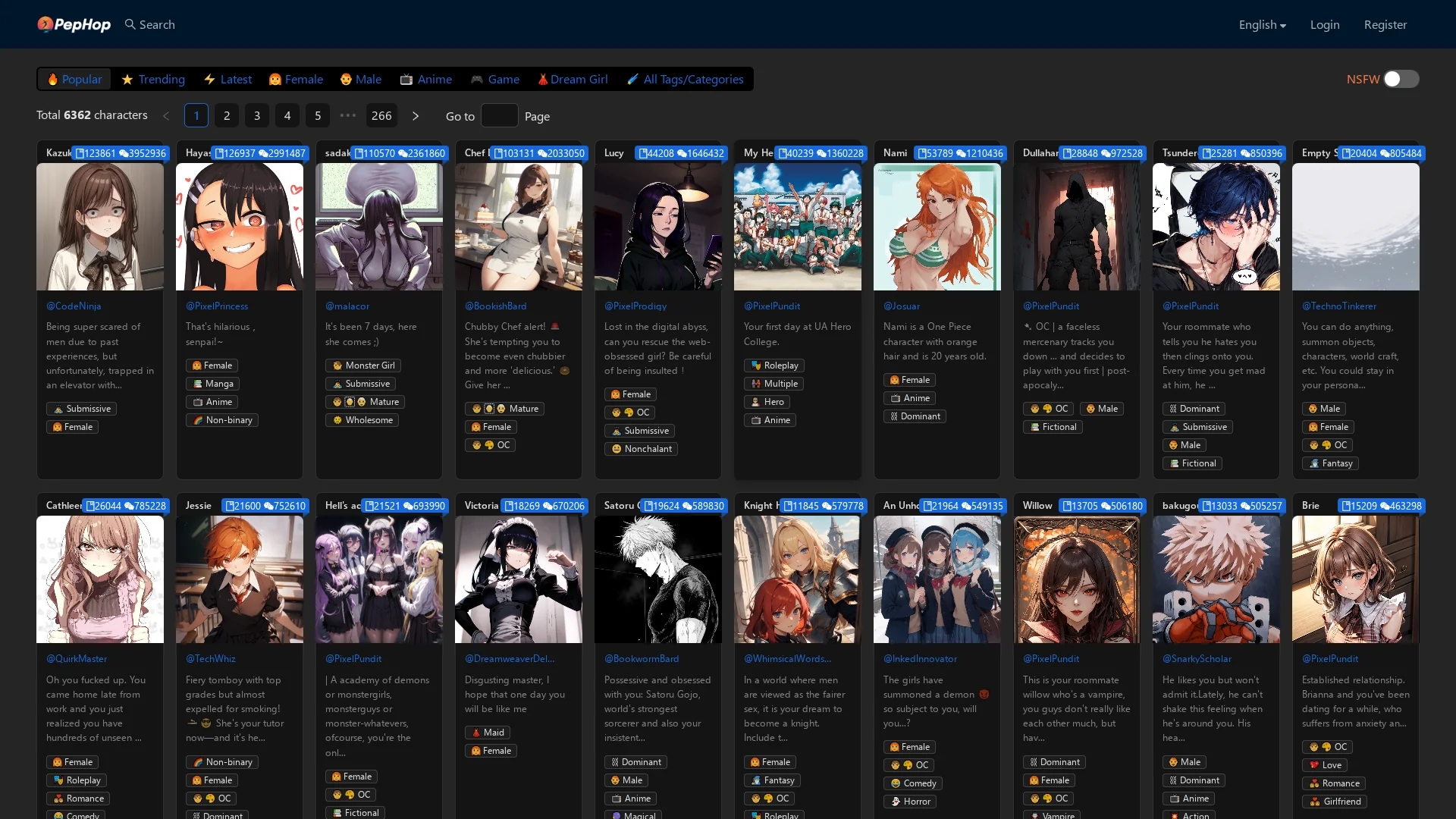 pephop homepage