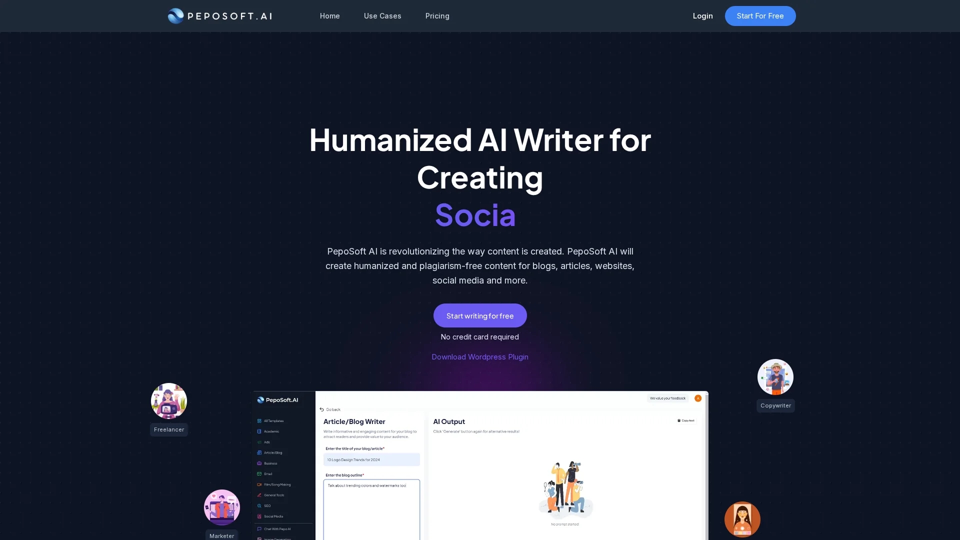 peposoft-ai homepage