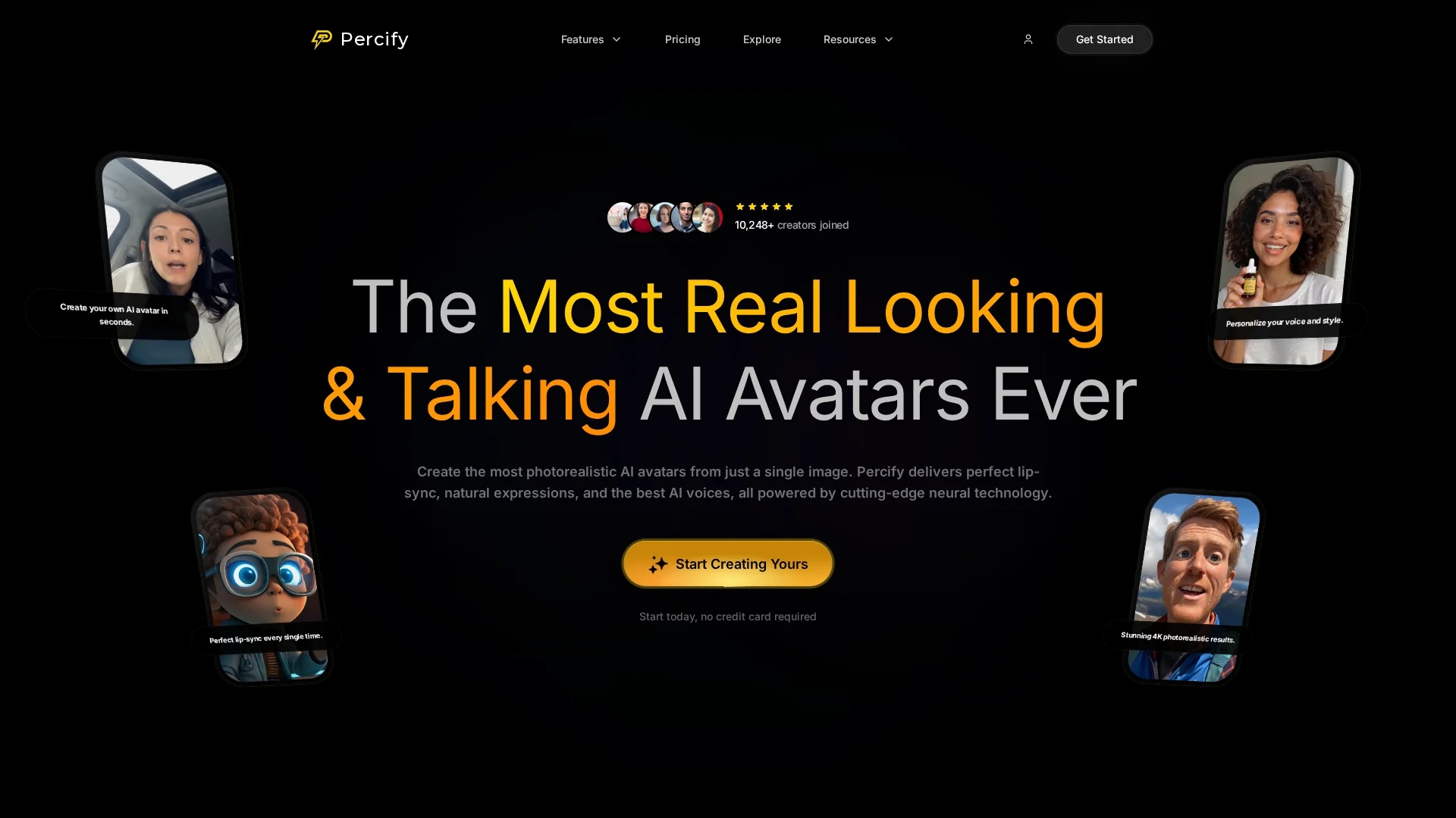 percify homepage