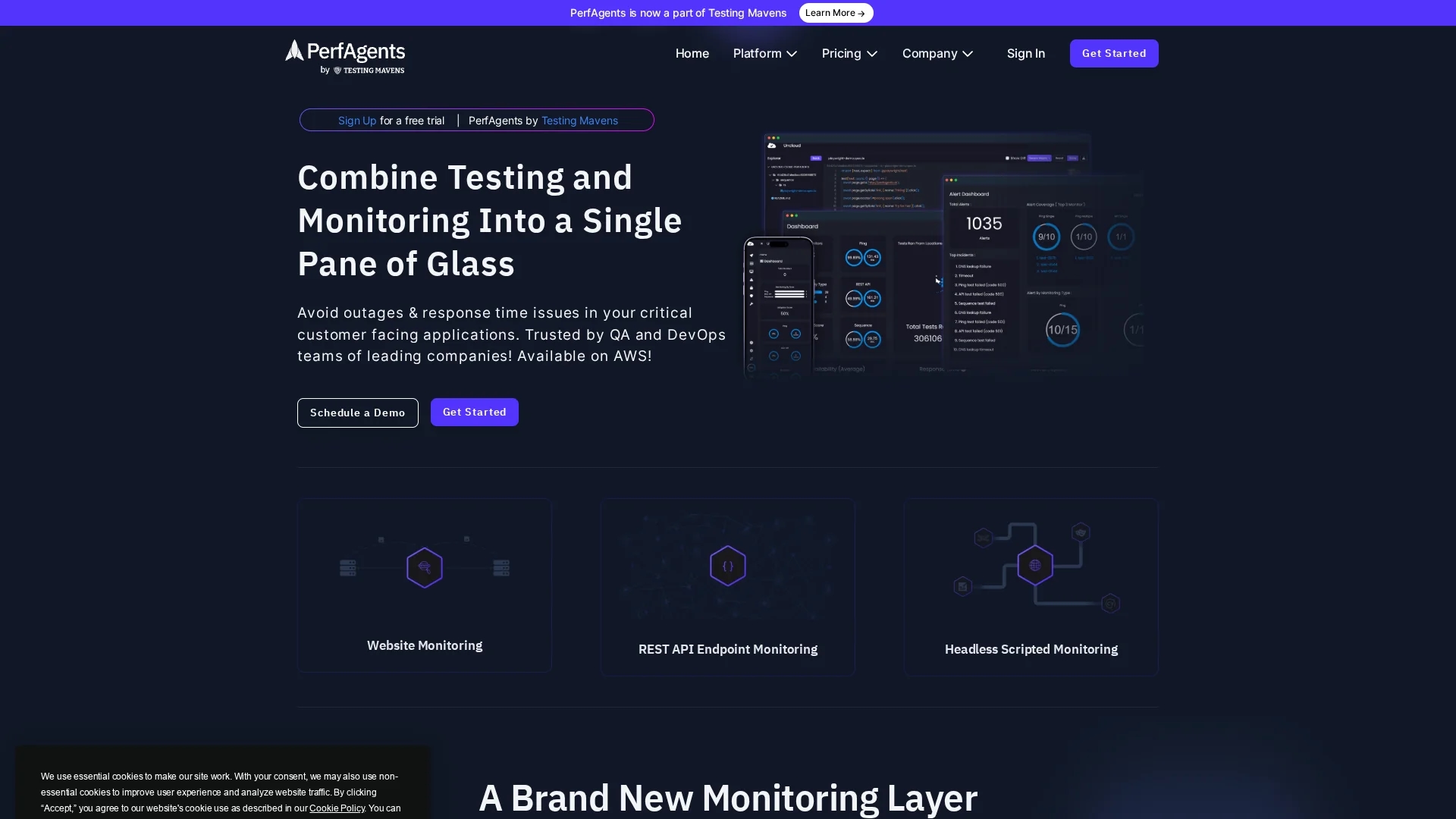 perfagents-uncloud homepage