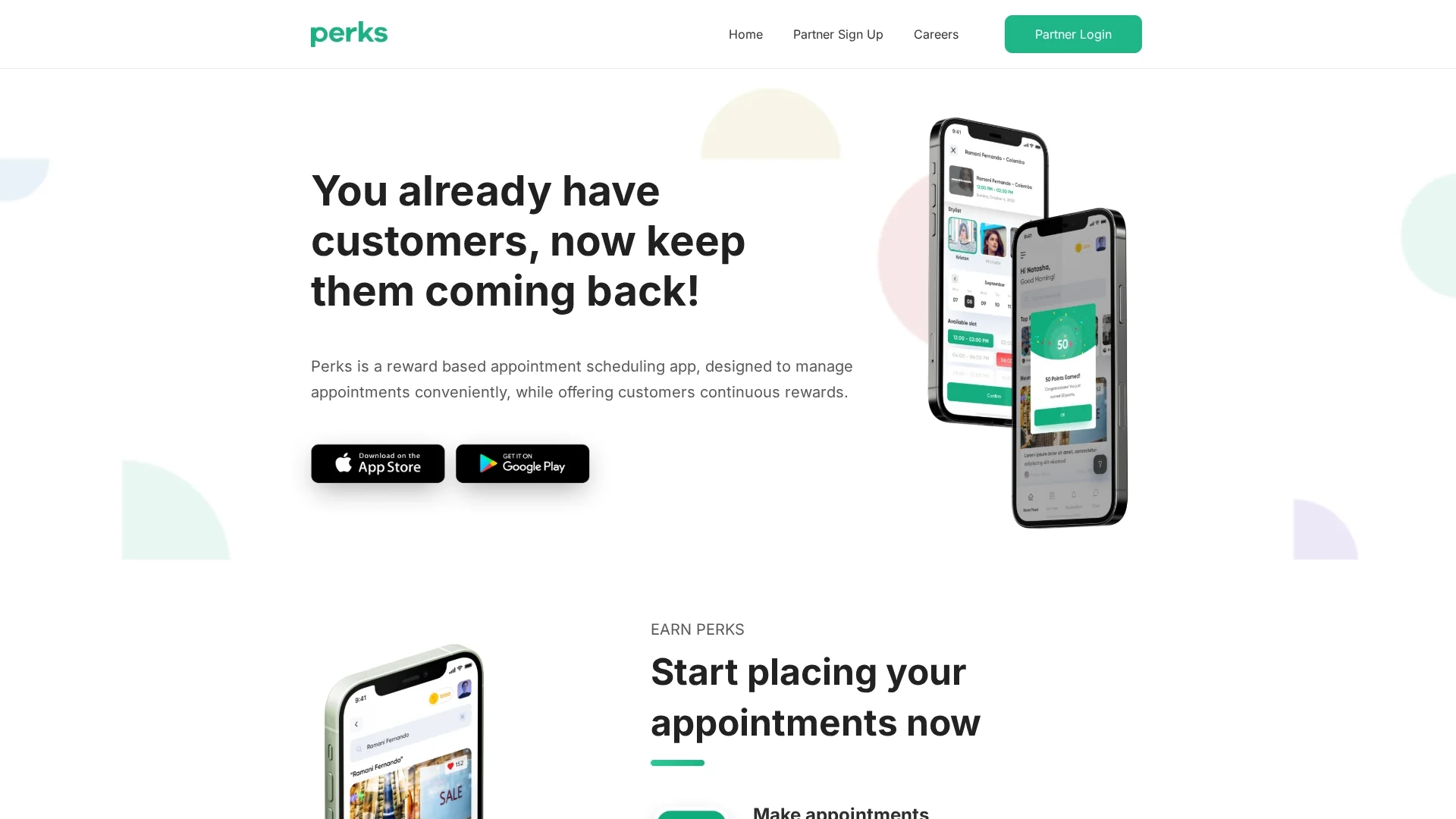perks homepage