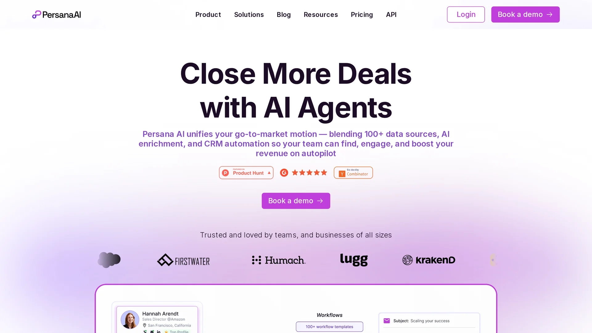 persana-ai homepage
