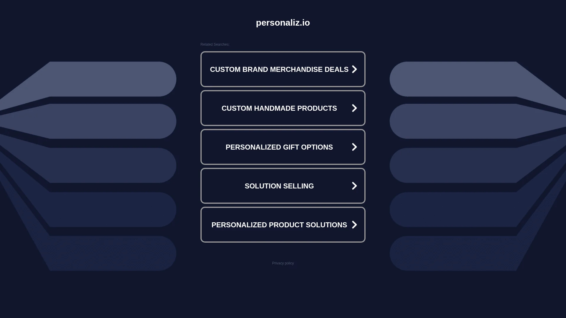 personaliz-io homepage