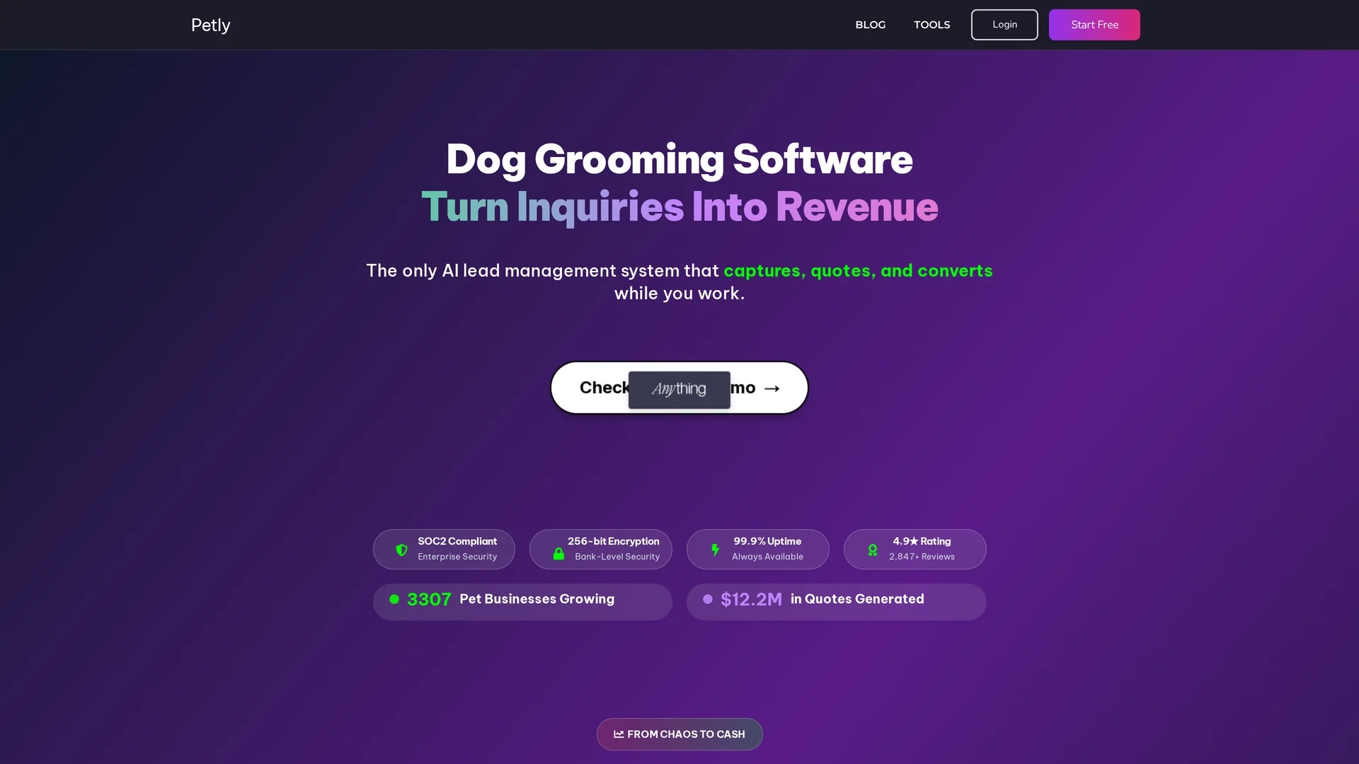 petlycare homepage