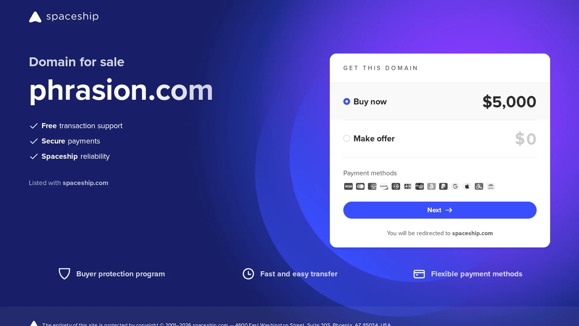 phrasion homepage