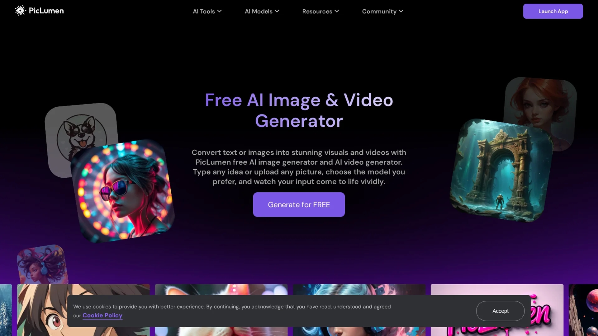 piclumen-ai-image-generator homepage
