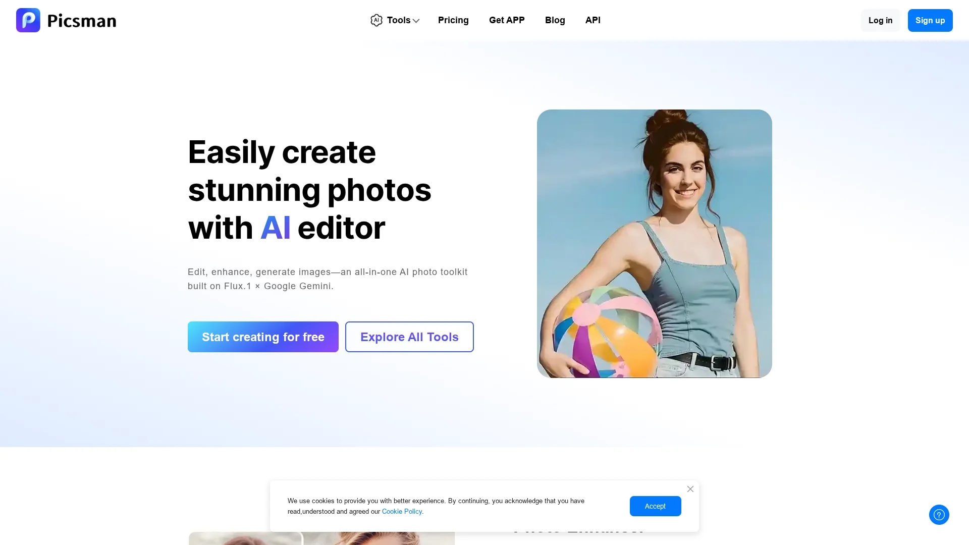 picsman-ai homepage