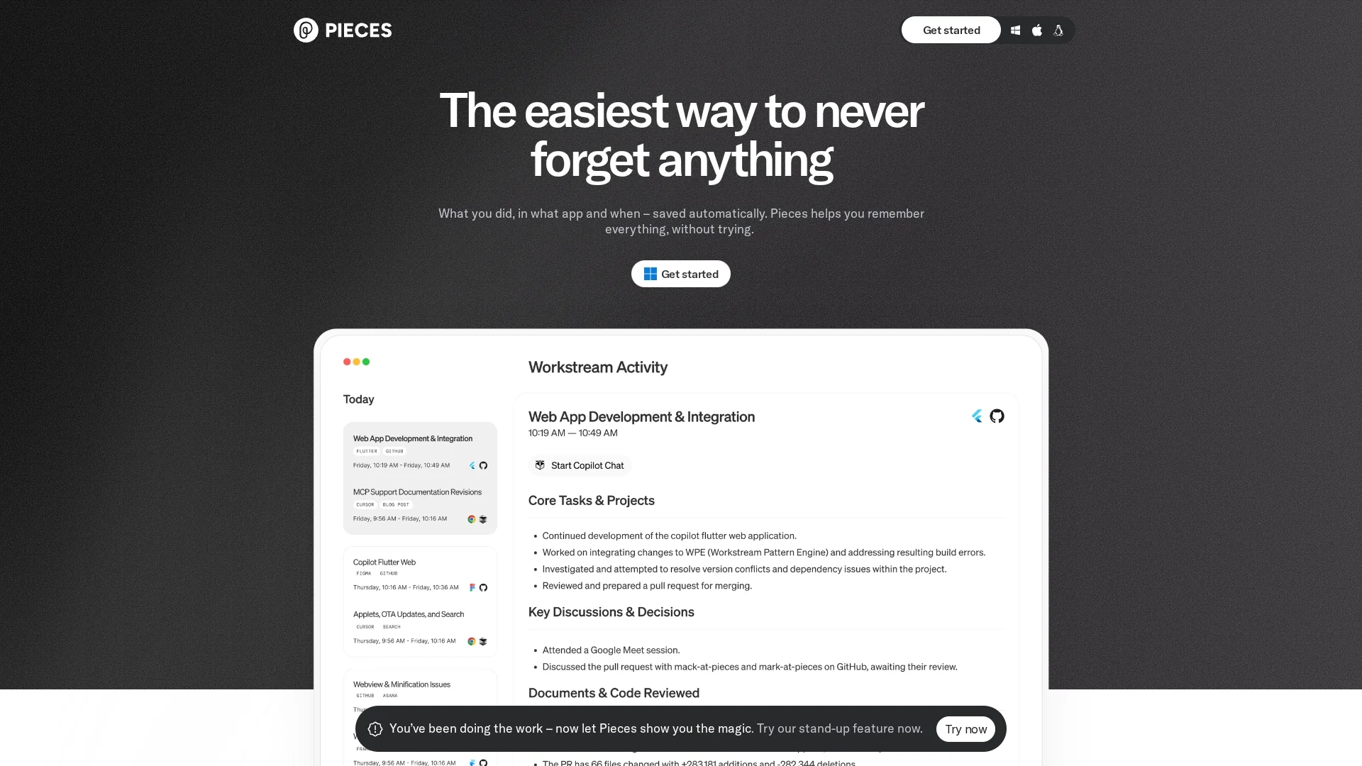 pieces-for-developers homepage