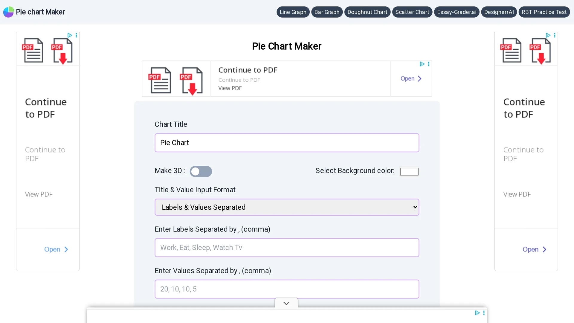 piechartmaker-co homepage