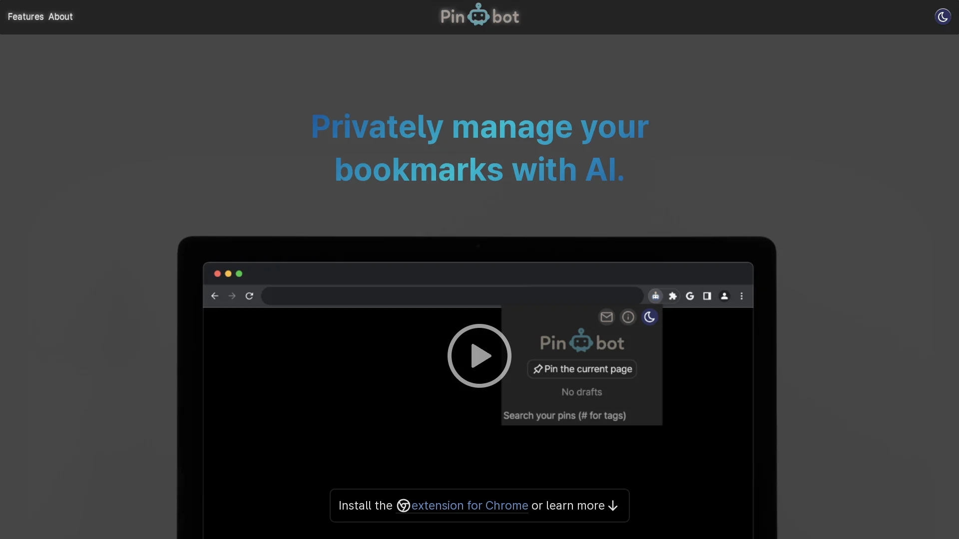 pinbot homepage