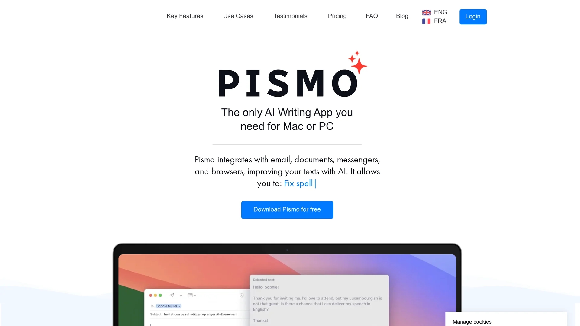 pismo homepage