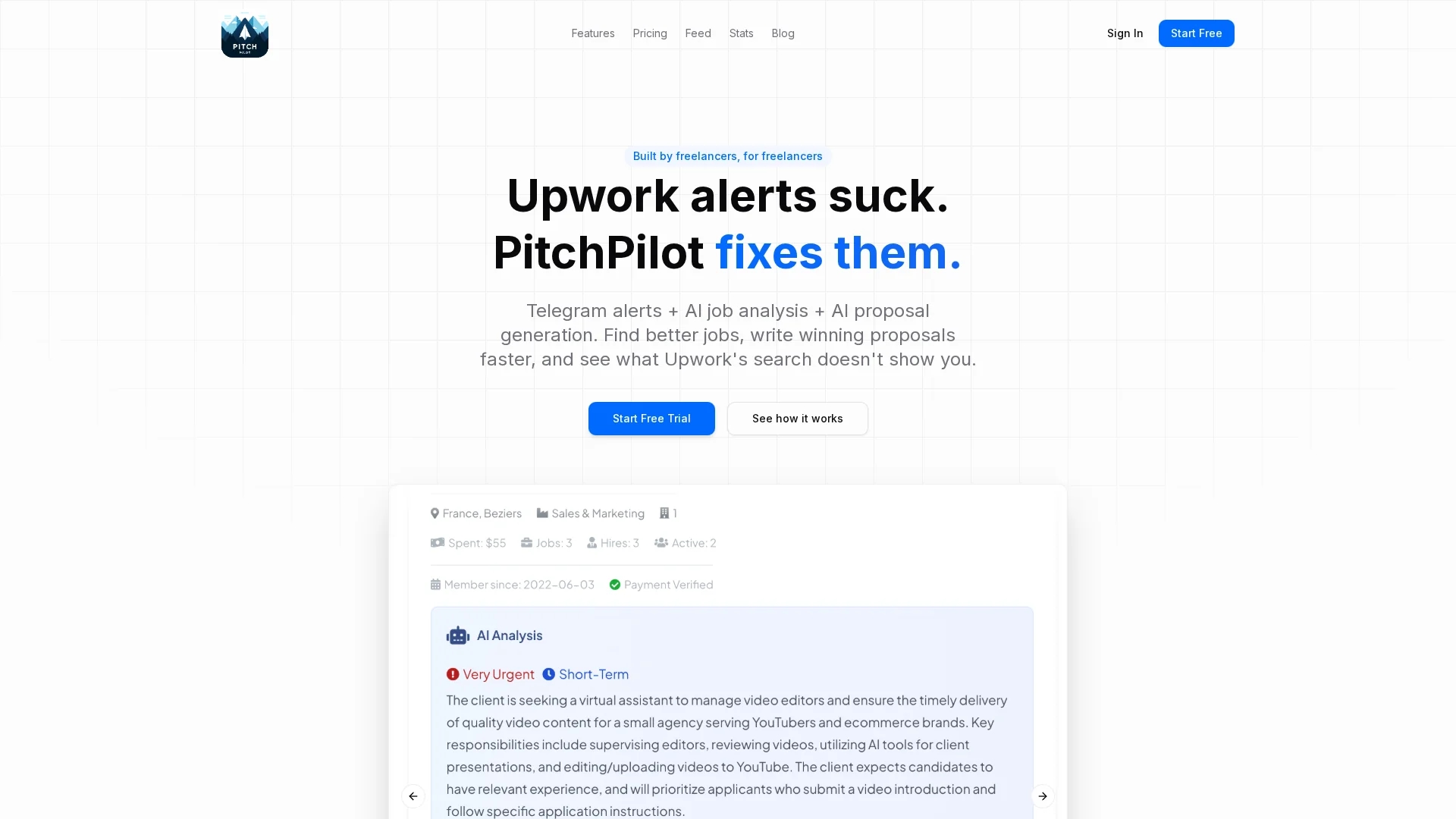 pitch-pilot homepage