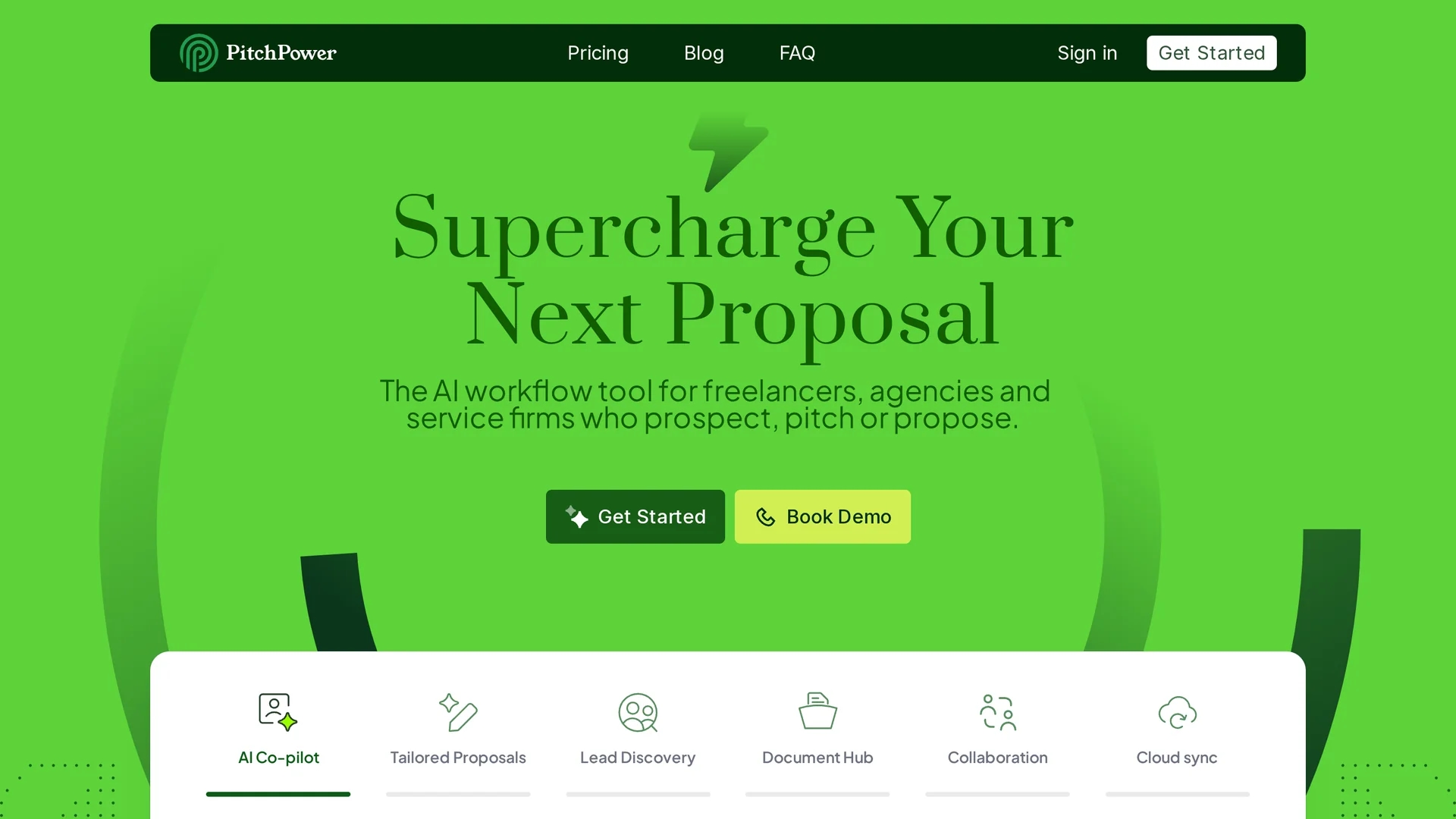 pitchpower homepage