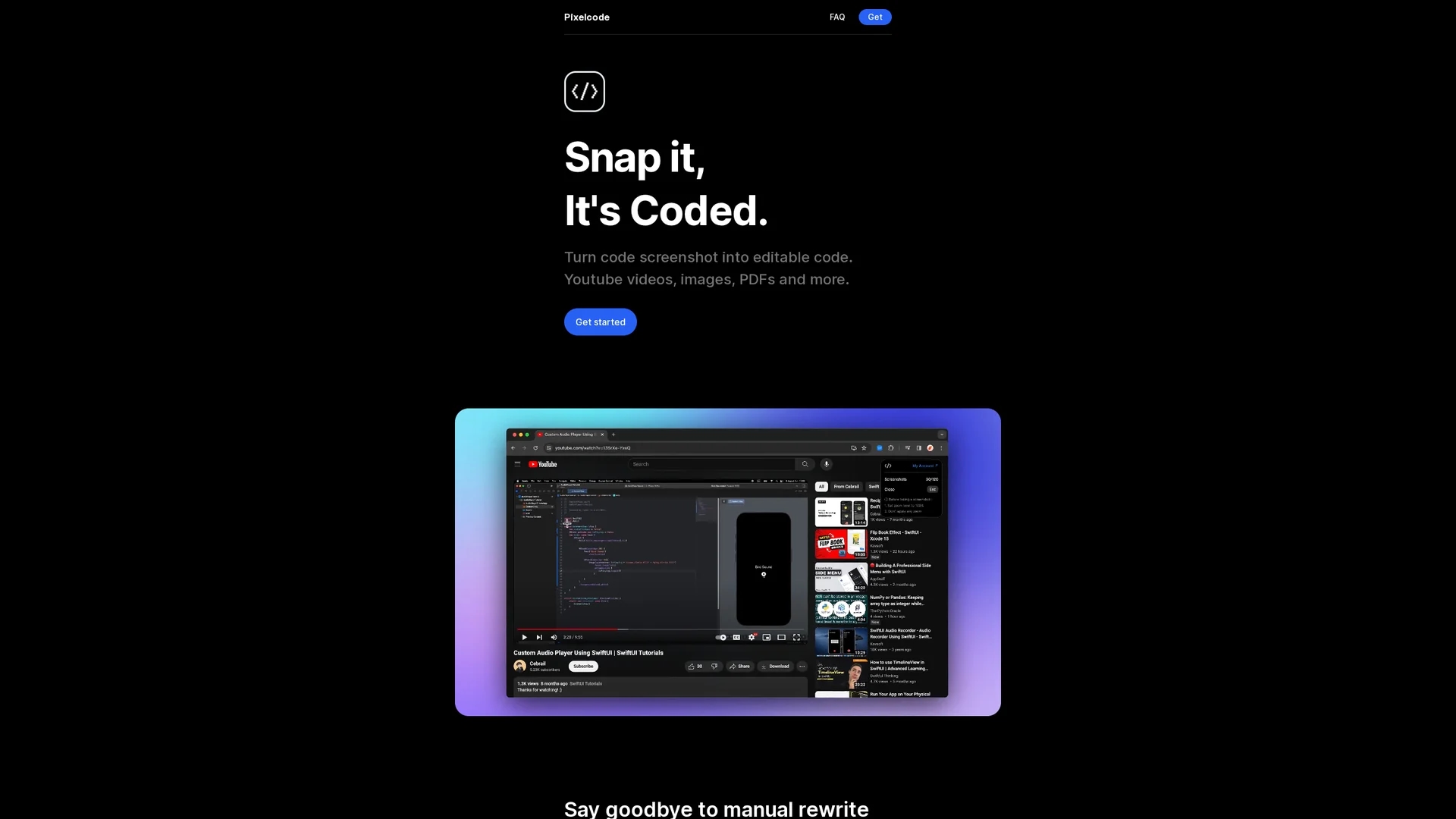 pixelcode homepage